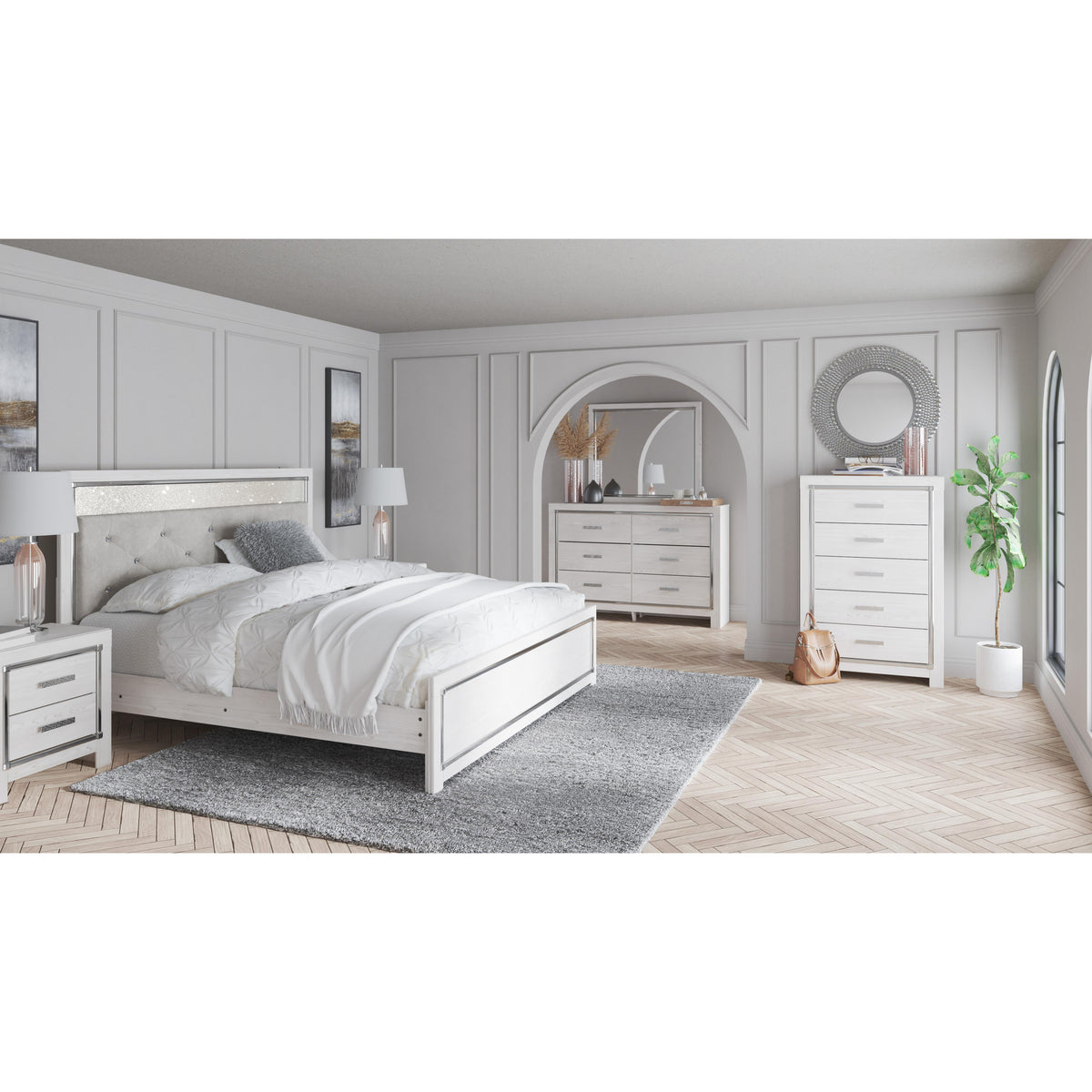 Signature Design by Ashley Altyra B2640B3 King Panel Bed IMAGE 8