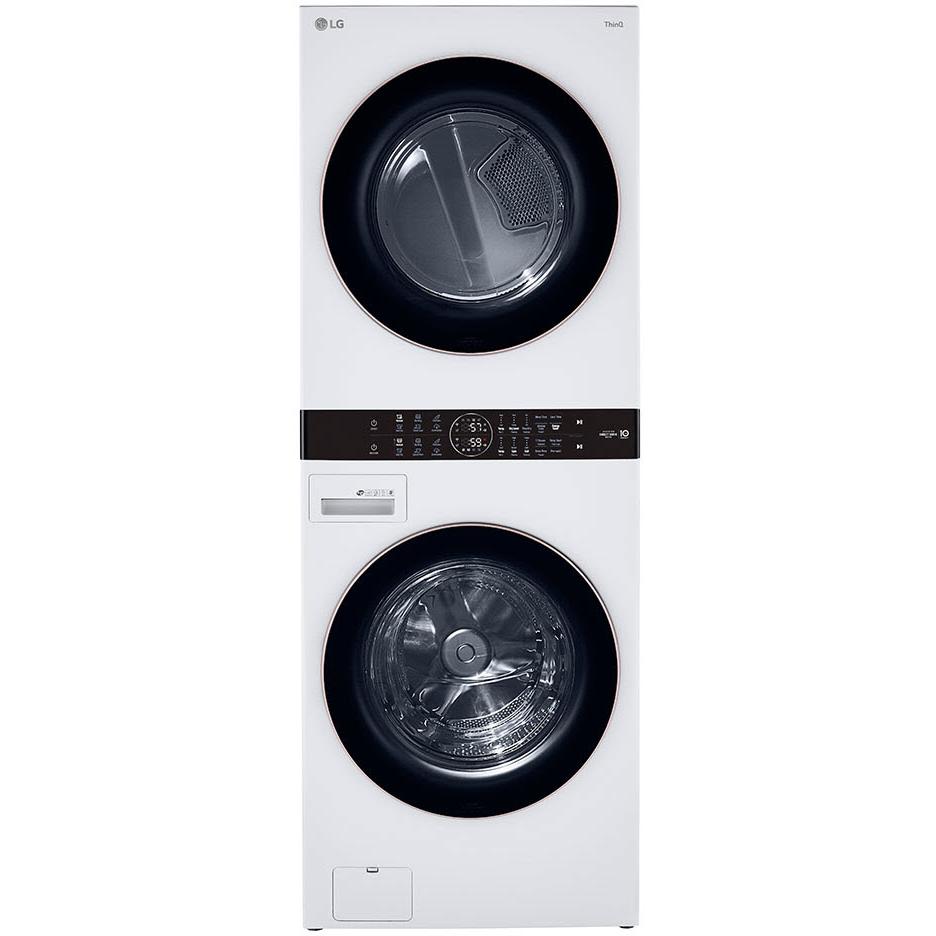 LG Stacked Washer/Dryer Electric Laundry Center with Center Control™ WKE100HWA IMAGE 1