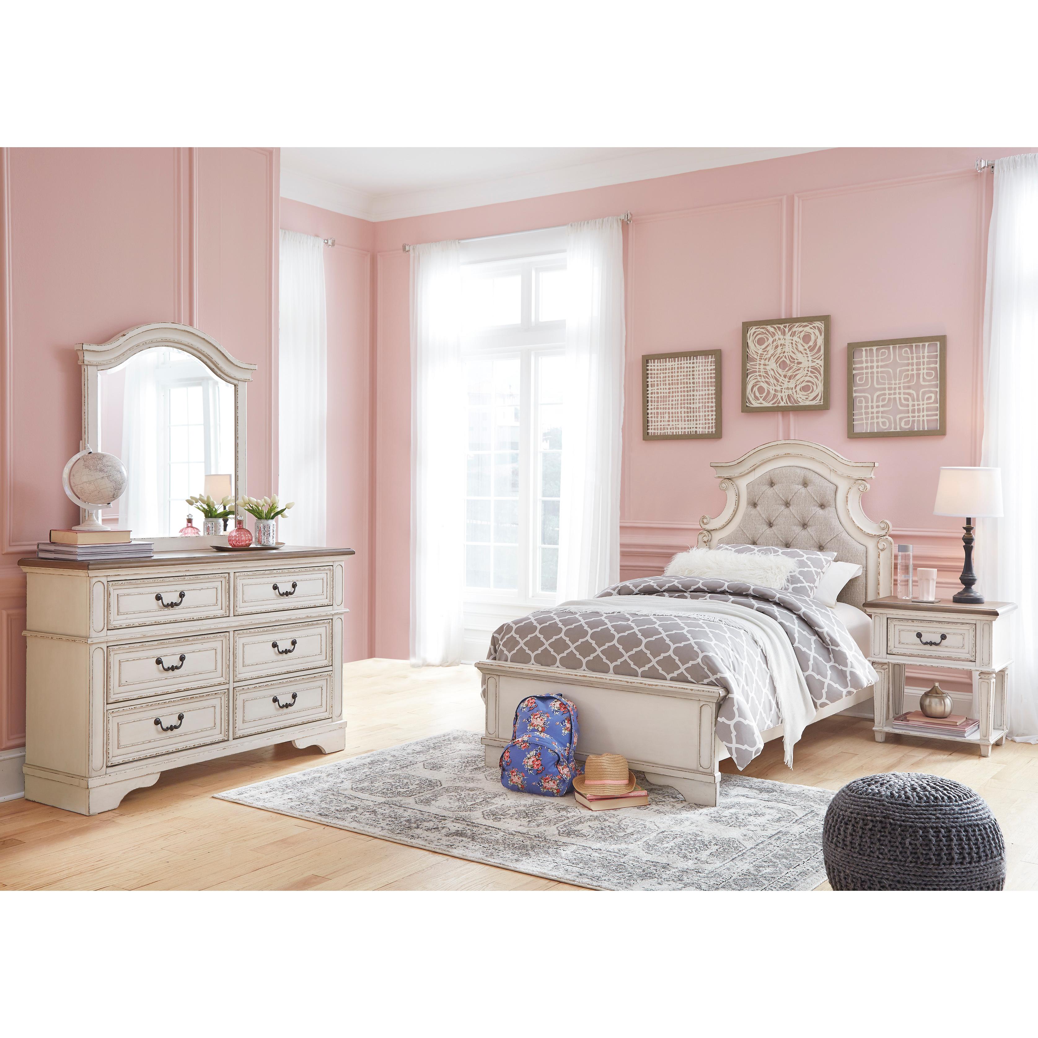 Signature Design by Ashley Realyn B743B12 Dresser and Mirror IMAGE 10