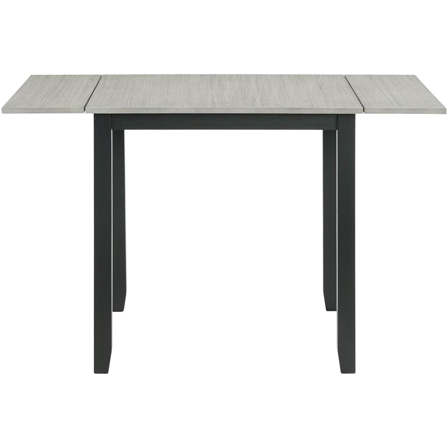Elements International Martin DMT3003DLDS 3 pc Dinette - Grey/Black IMAGE 2
