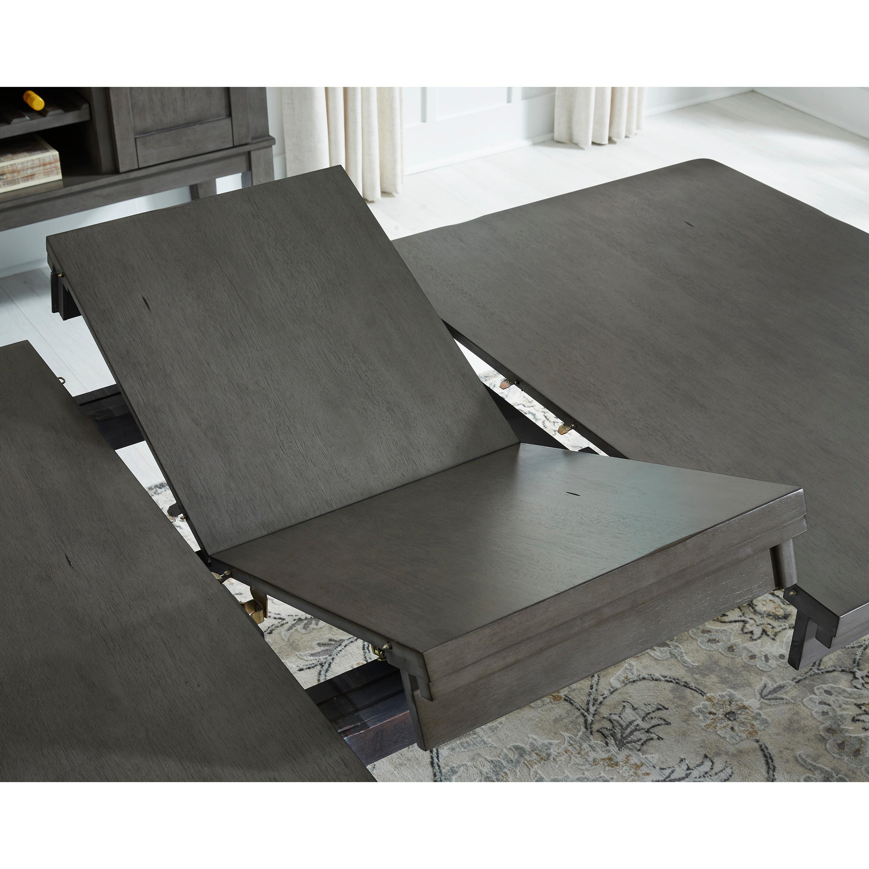 Signature Design by Ashley Hallanden D589-35 Rectangular Dining Room Butterfly Extension Table IMAGE 6