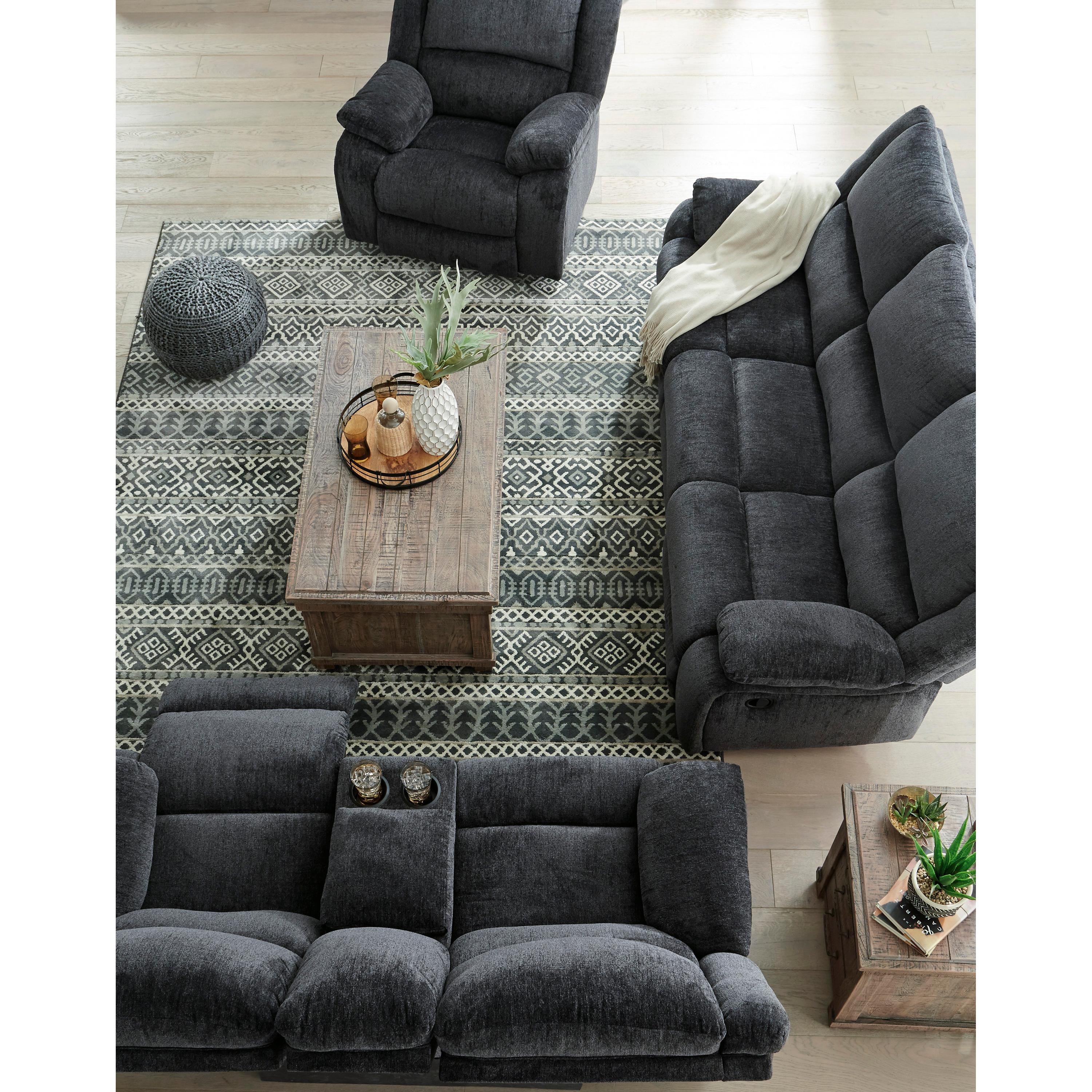 Signature Design by Ashley Draycoll 7650494C Double Reclining Loveseat with Console IMAGE 10