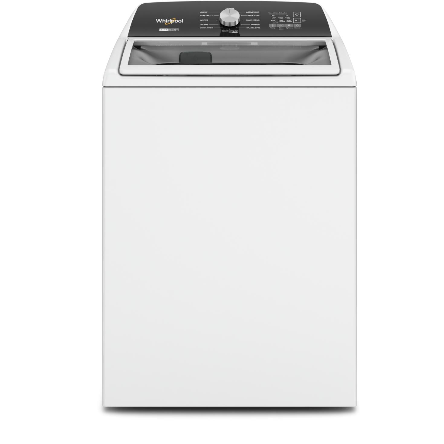 Whirlpool 5.4 cu. ft Top Loading Washer with Removable Agitator WTW5057LW IMAGE 1