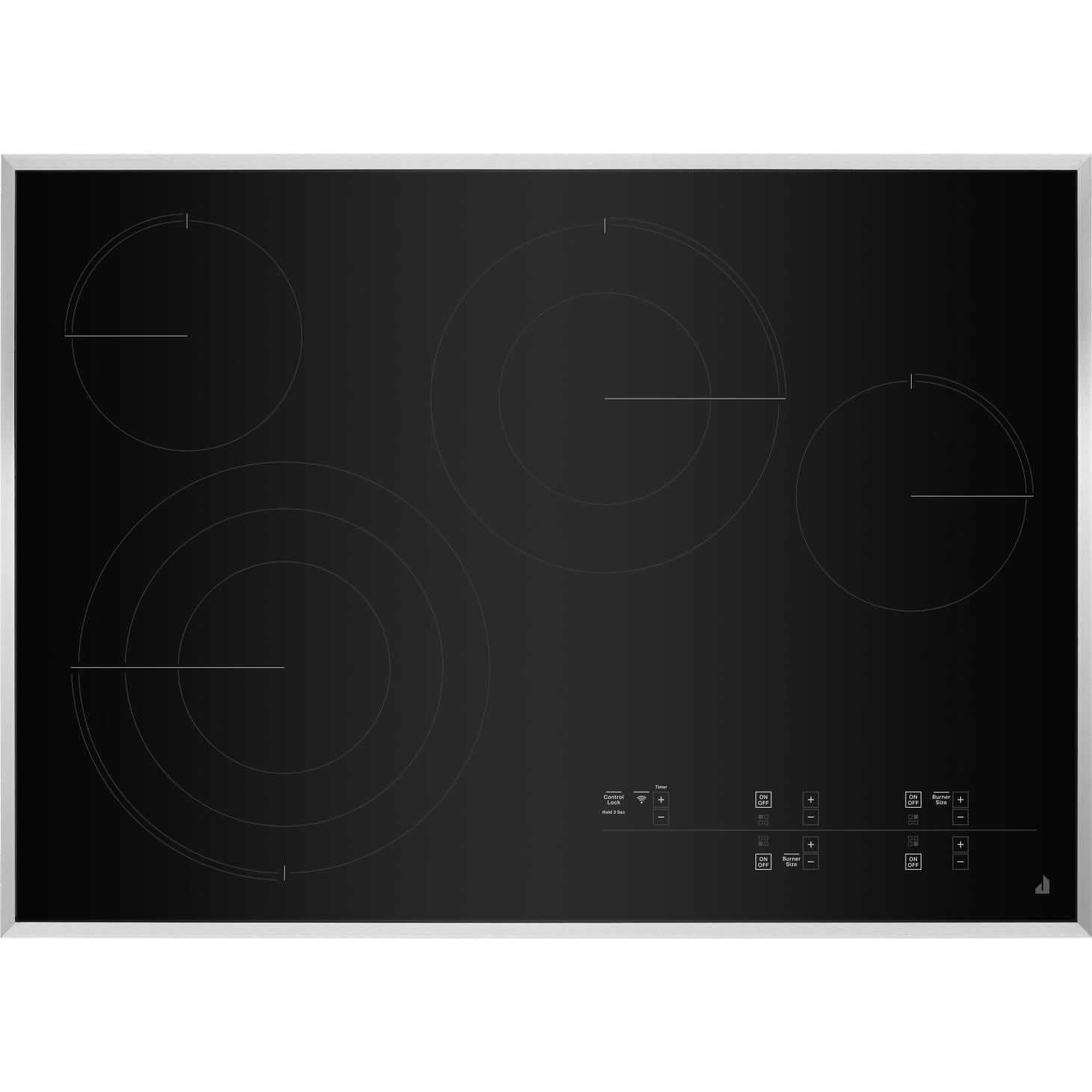 JennAir 30-inch Built-In Electric Cooktop with Emotive Controls JEC4430KS IMAGE 2