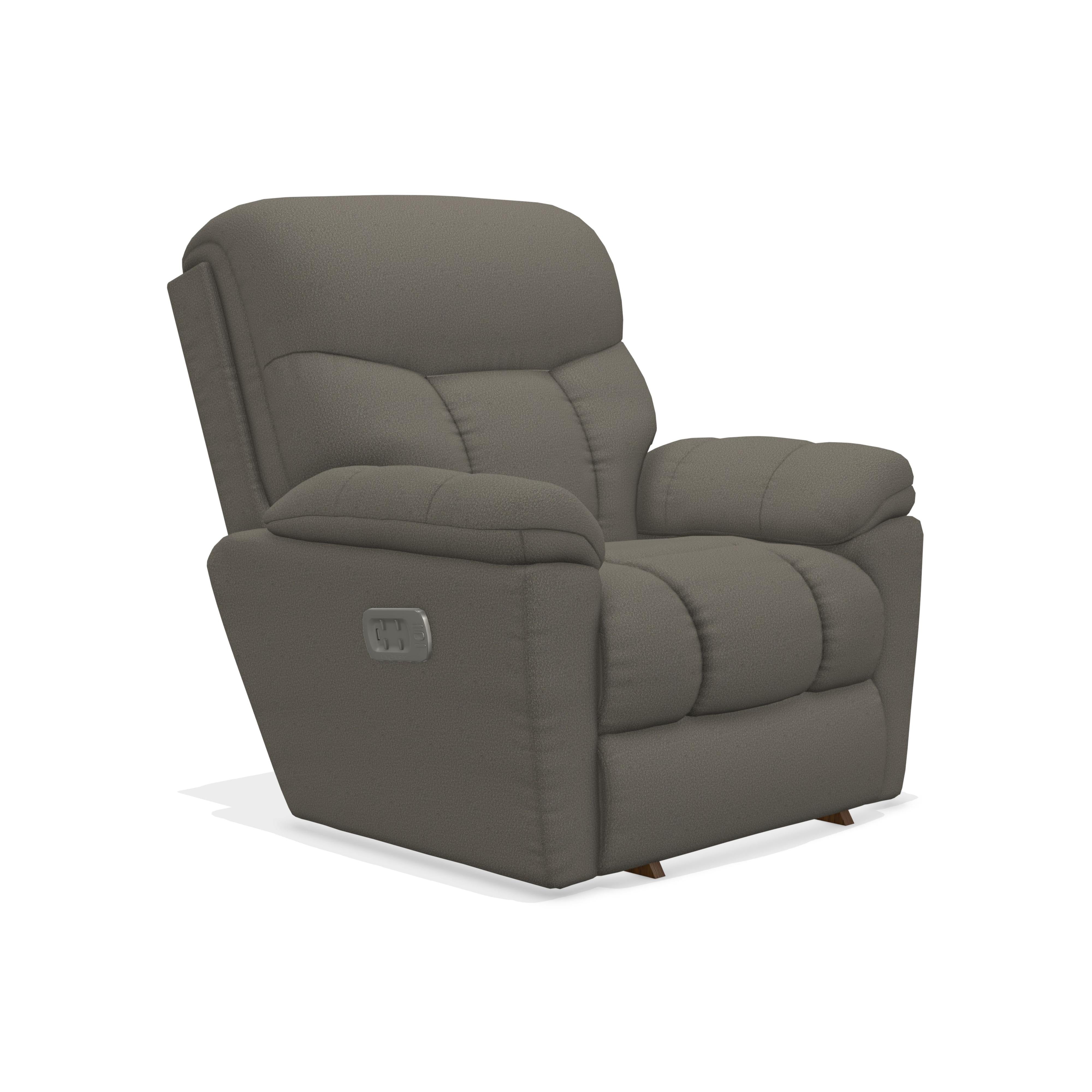 La-Z-Boy Morrison Power Rocking Recliner with Headrest - Silver IMAGE 2