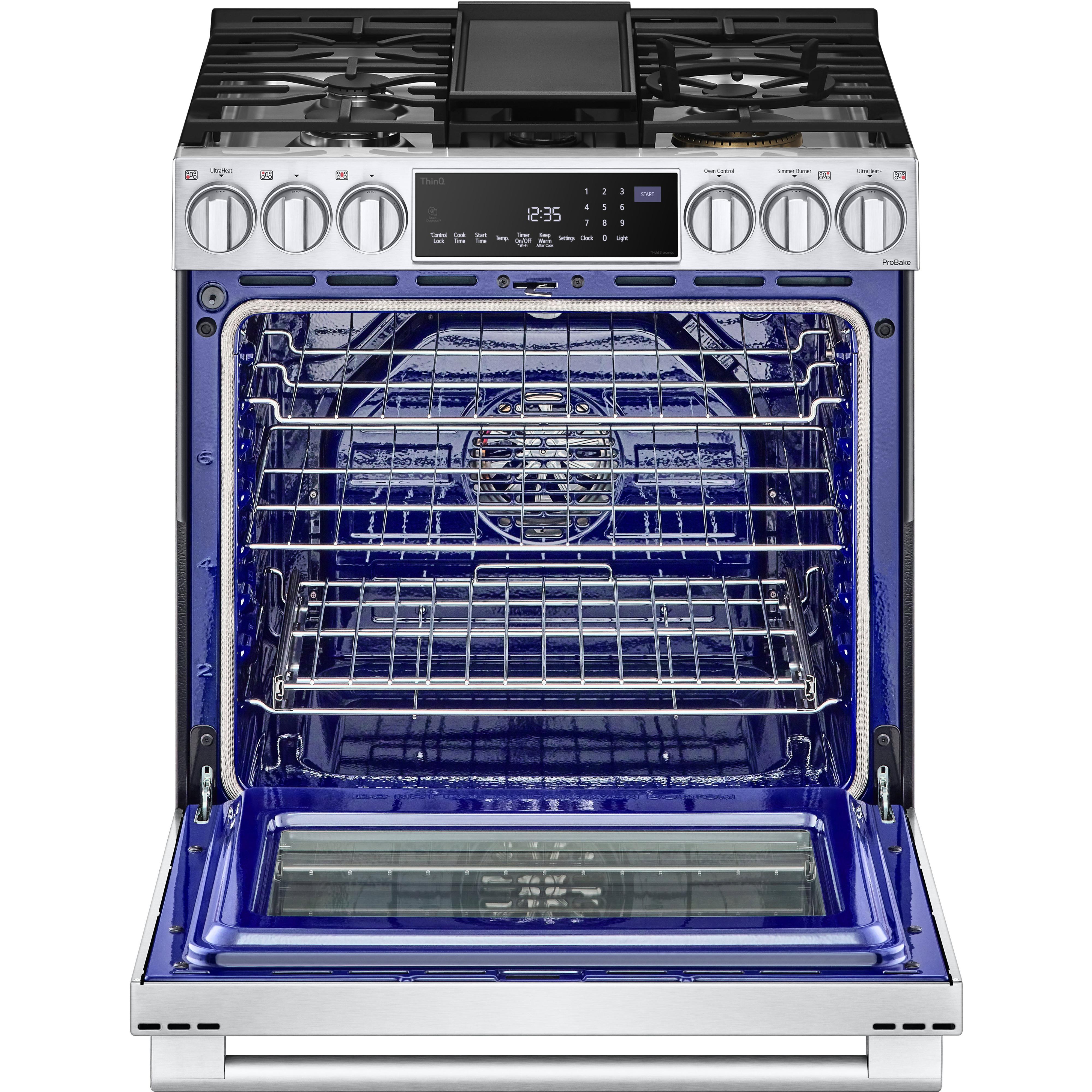 LG STUDIO Studio 30-inch Slide-in Gas Range with Convection Technology LSGS6338F IMAGE 6