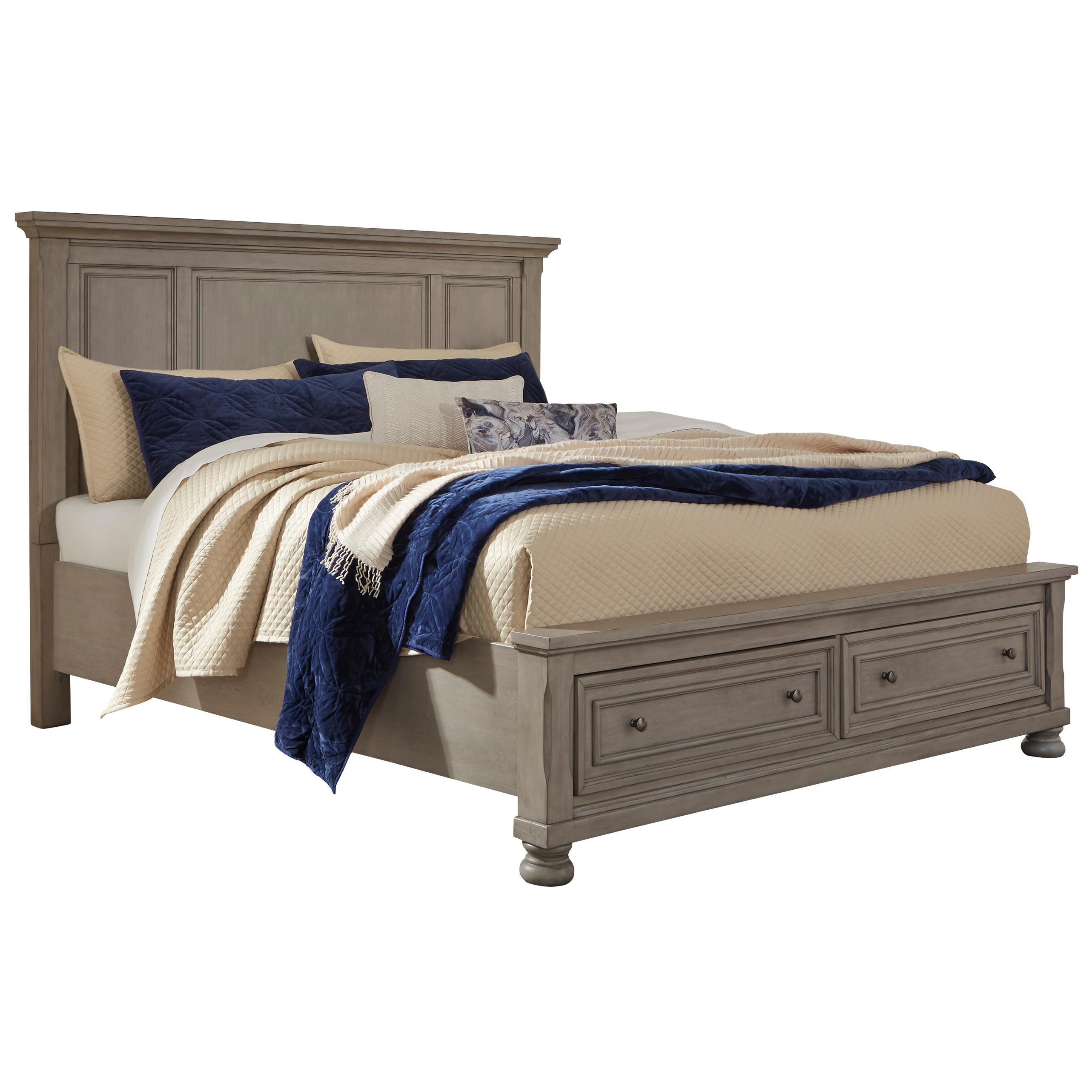 Signature Design by Ashley Lettner B733B31 Queen Panel Storage Bed IMAGE 1