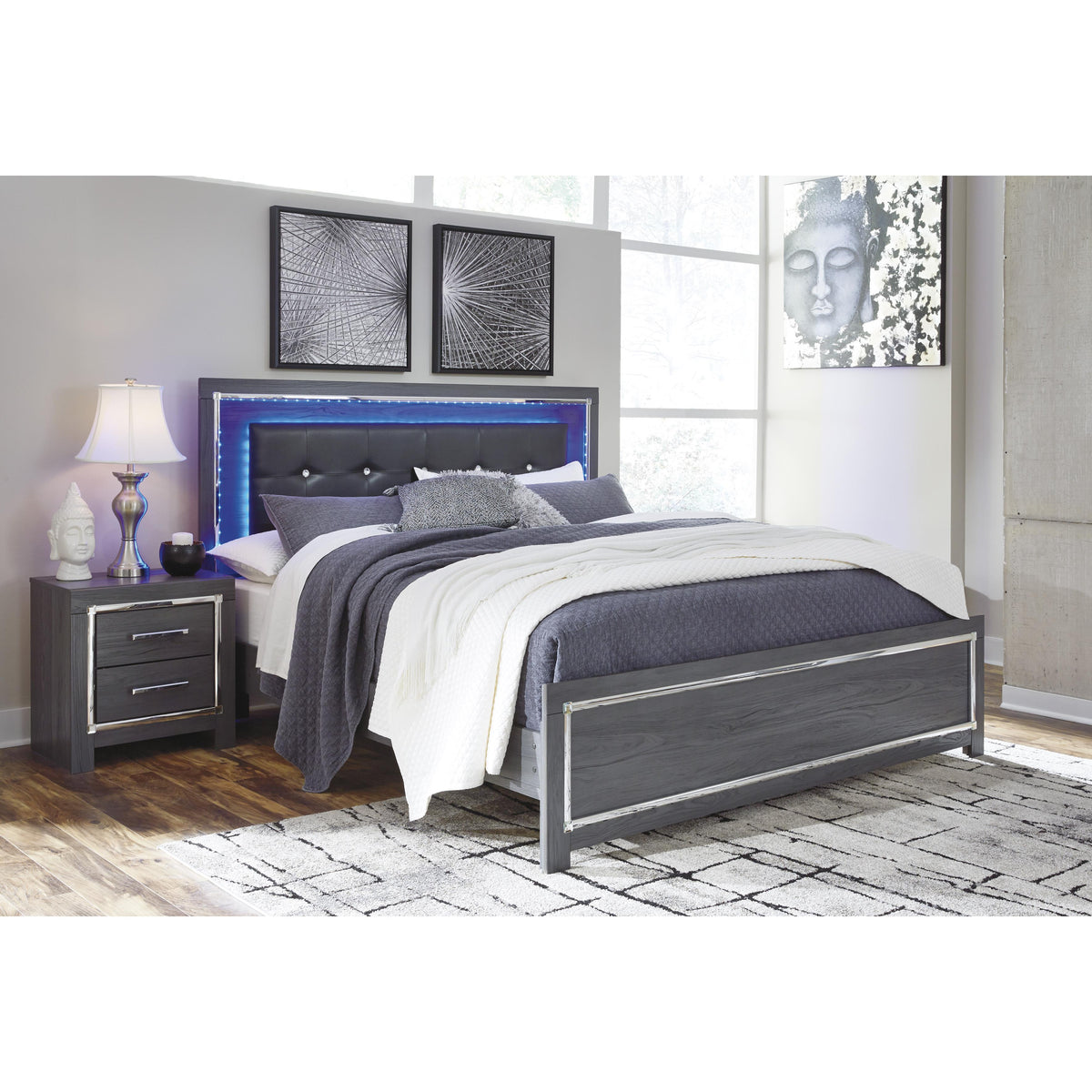 Signature Design by Ashley Lodanna B214B15 King Panel Bed IMAGE 1