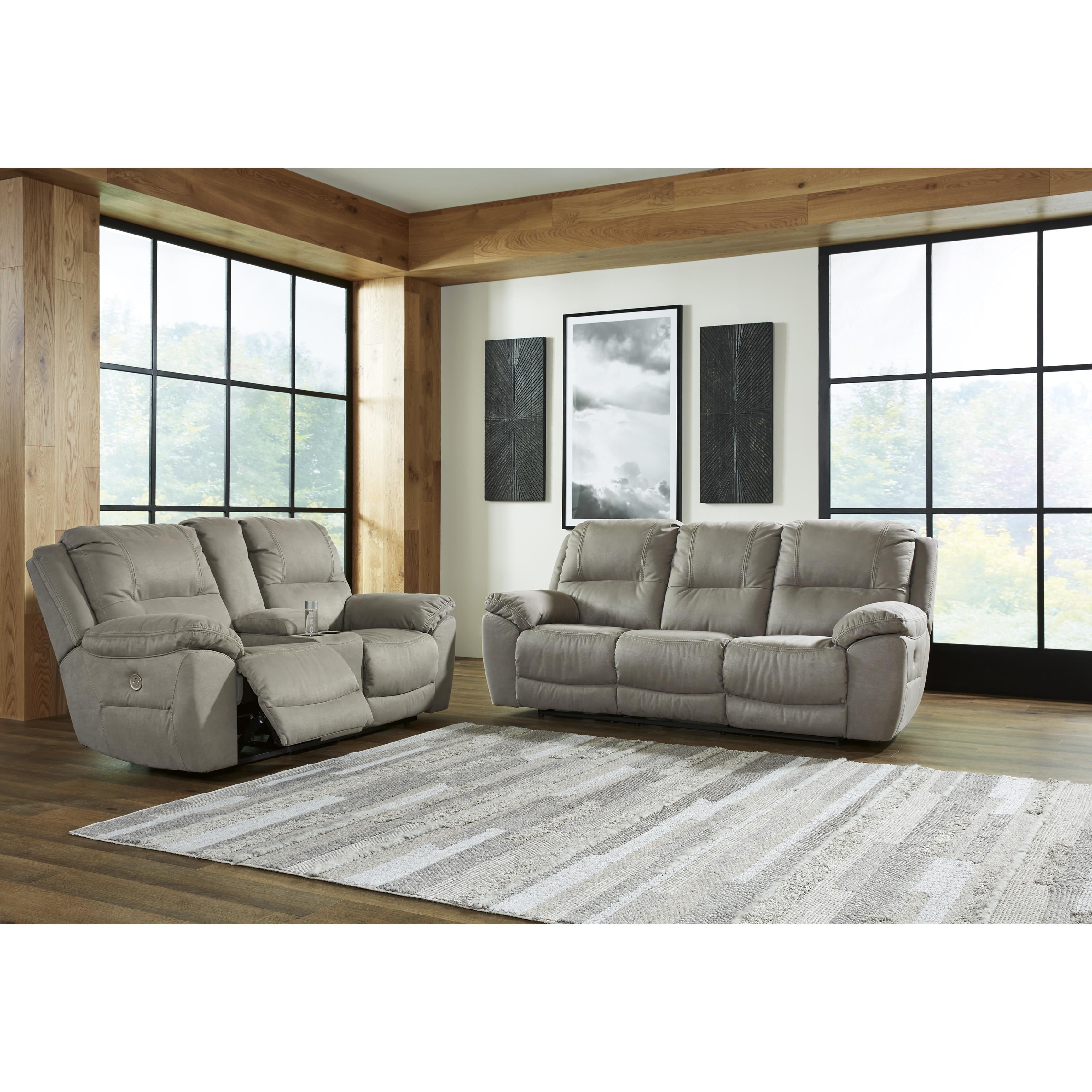 Signature Design by Ashley Next-Gen Gaucho 5420396 Double Reclining Power Loveseat with Console IMAGE 9
