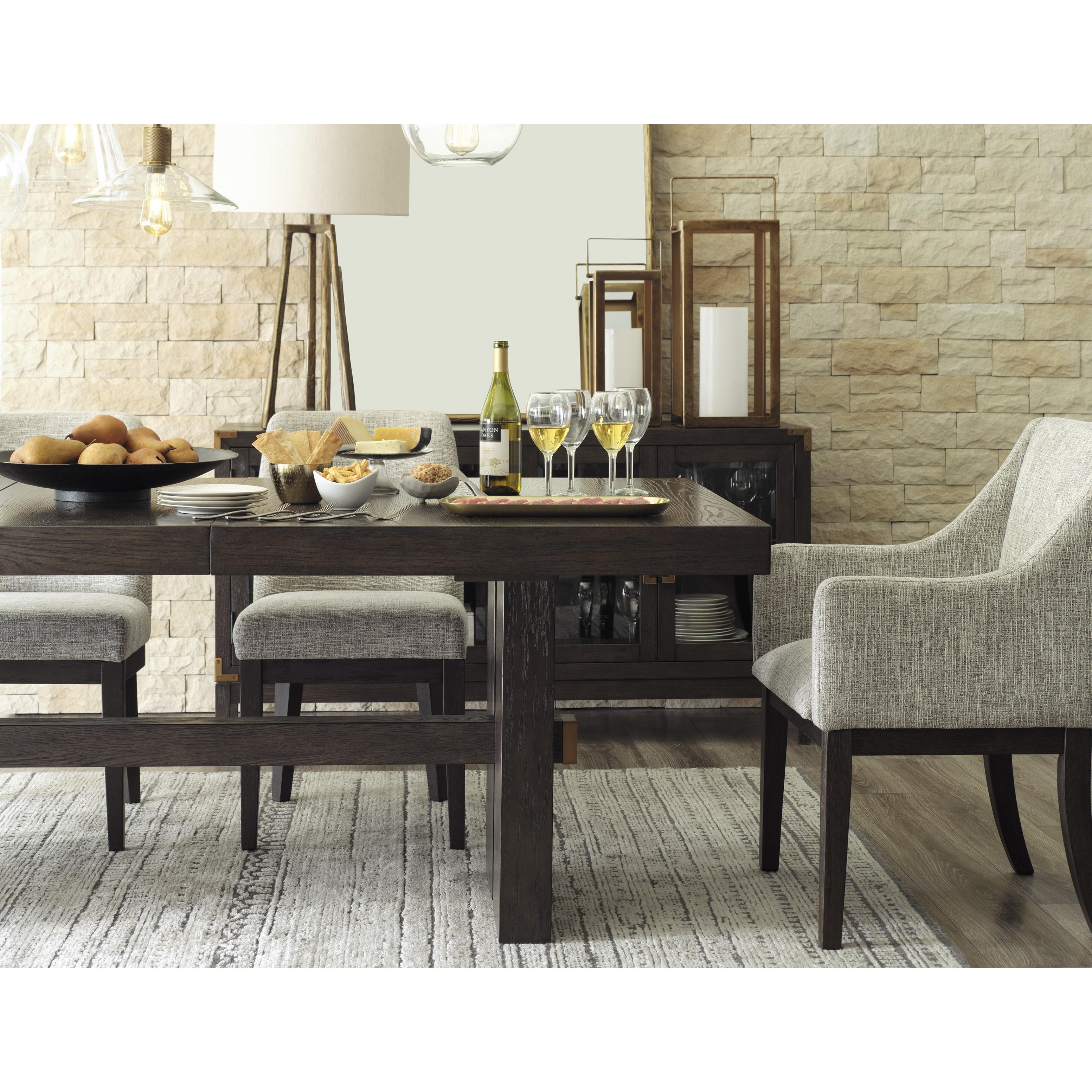 Signature Design by Ashley Burkhaus D984-01A Dining Upholstered Arm Chair IMAGE 13