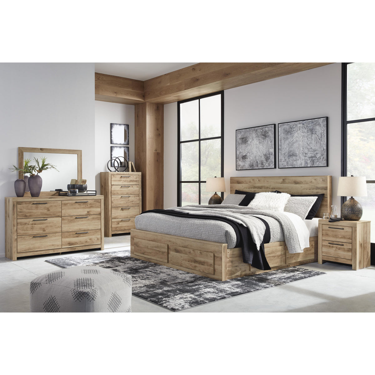 Signature Design by Ashley Hyanna B1050B6 Queen Panel Storage Bed with 1 Under Bed Storage Drawer IMAGE 6
