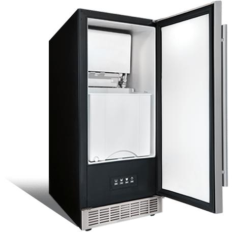 Silhouette 15-inch Built-In Ice Machine DIM32D2BSSPR IMAGE 2