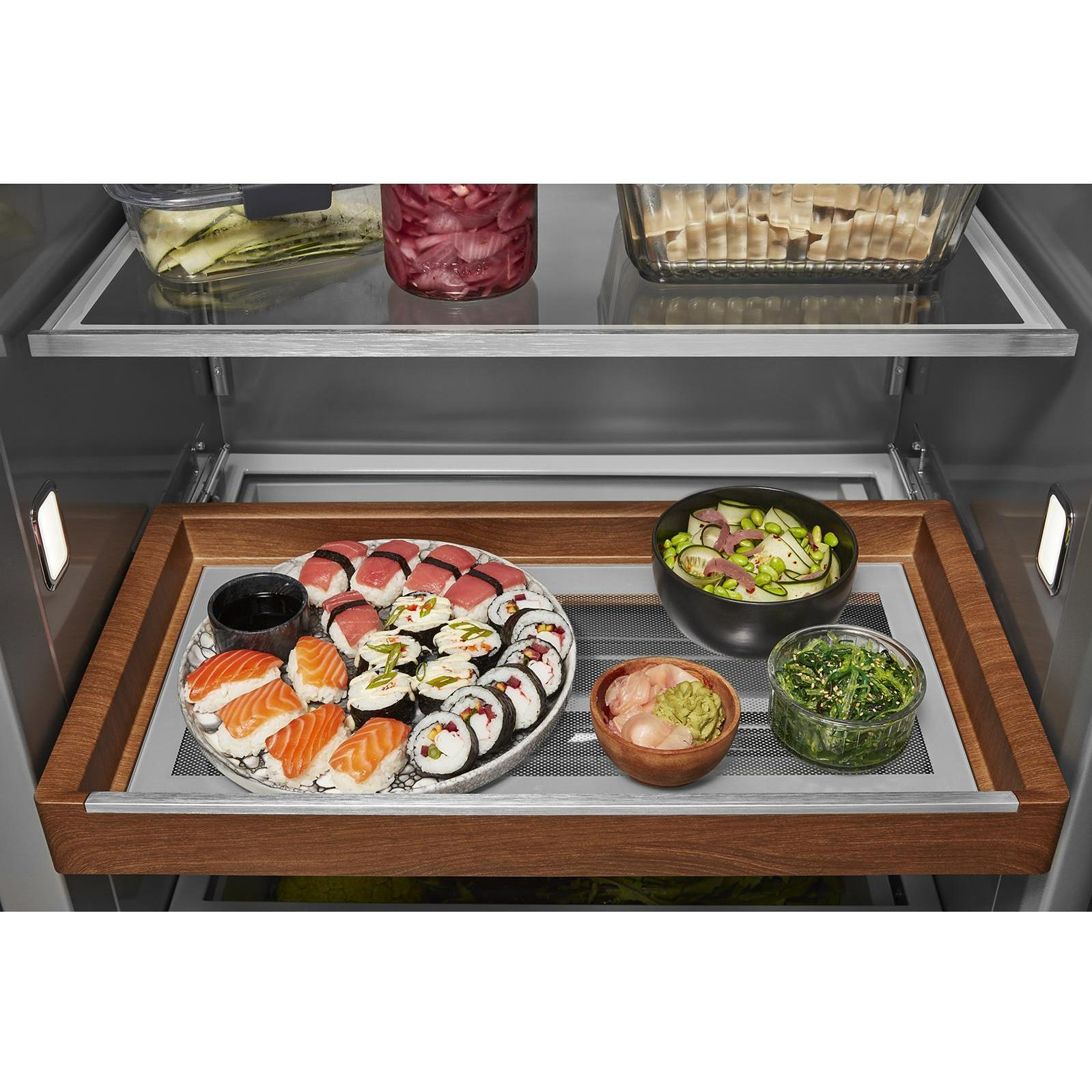 KitchenAid 42-inch, 25.1 cu. ft. Built-in Side-by-Side Refrigerator with External Water and Ice Dispensing System KBSD702MPS IMAGE 17