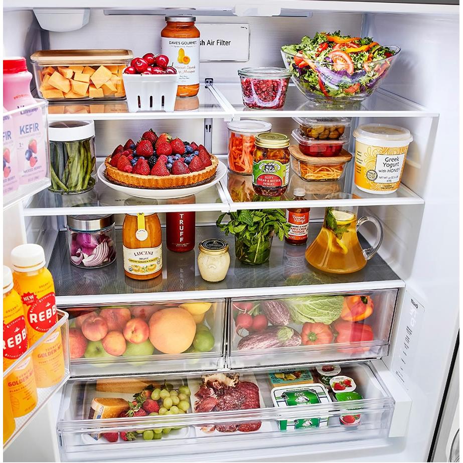 LG 36-inch, 27 cu. ft. Counter-Depth Refrigerator Bottom Freezer Refrigerator LRFLC2706D IMAGE 8