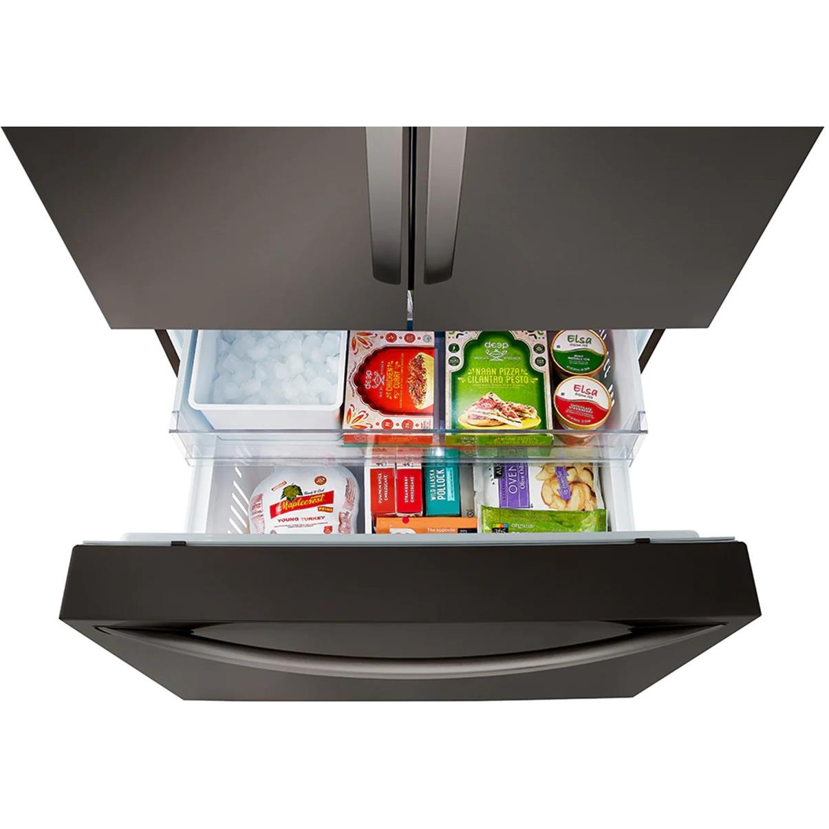 LG 36-inch, 27 cu. ft. Counter-Depth Refrigerator Bottom Freezer Refrigerator LRFLC2706D IMAGE 9