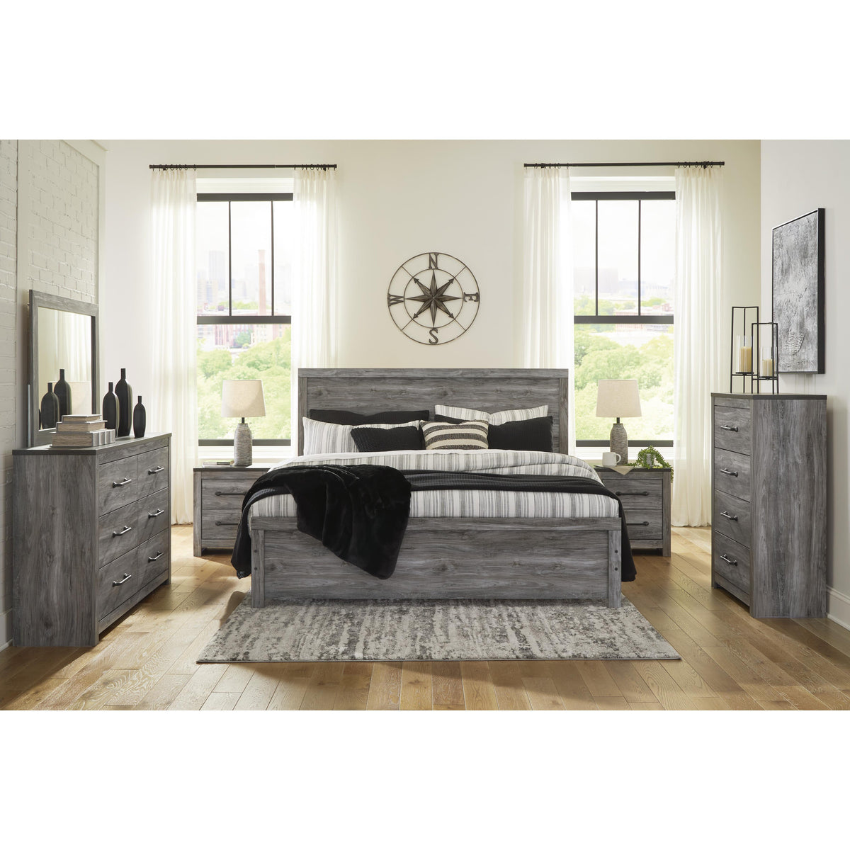 Signature Design by Ashley Bronyan B1290B4 King Panel Bed IMAGE 5