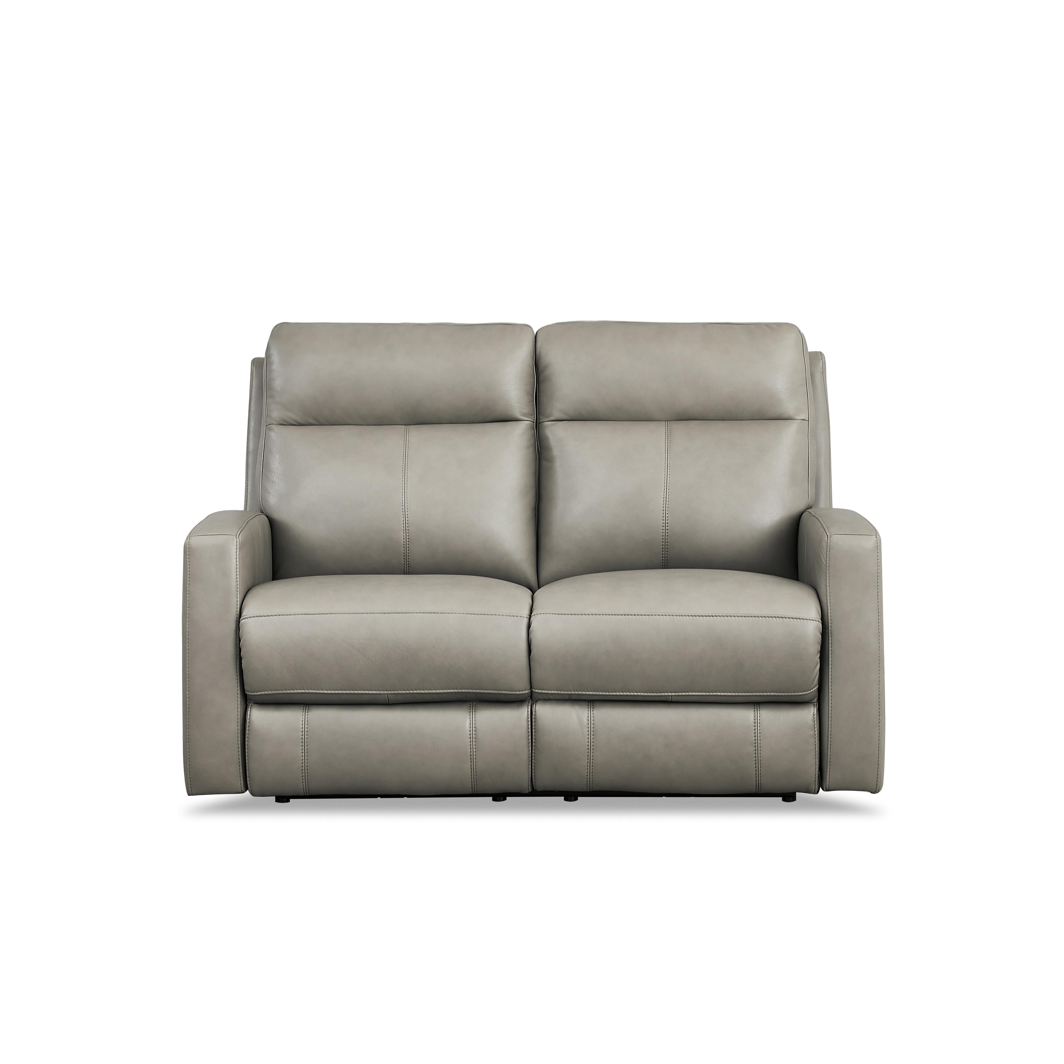 Amax Leather Modena 6806-20P2Z-2376 Power Reclining Loveseat - Bravo Concrete IMAGE 1