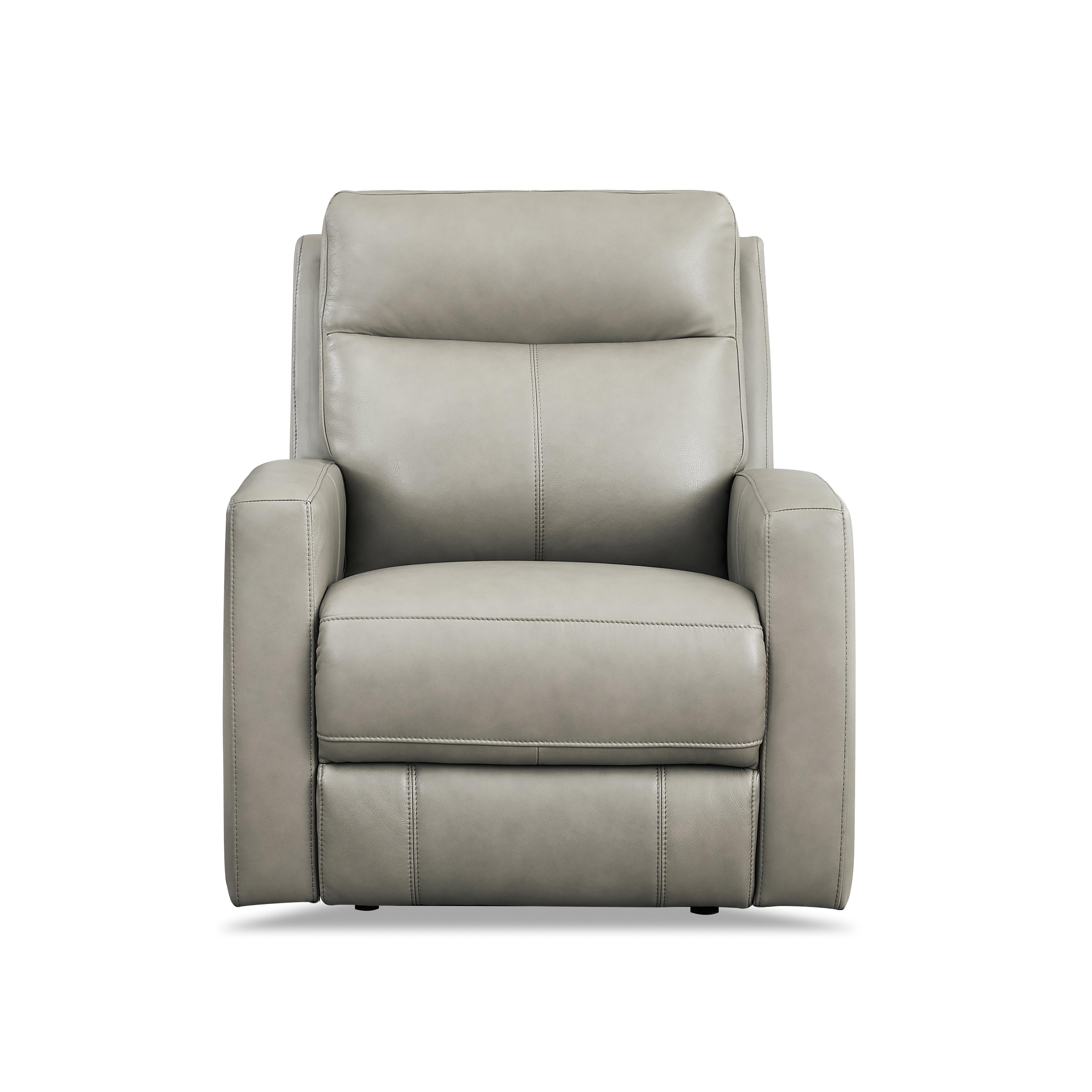 Amax Leather Modena 6806-10P2Z-2376 Power Recliner - Bravo Concrete IMAGE 1
