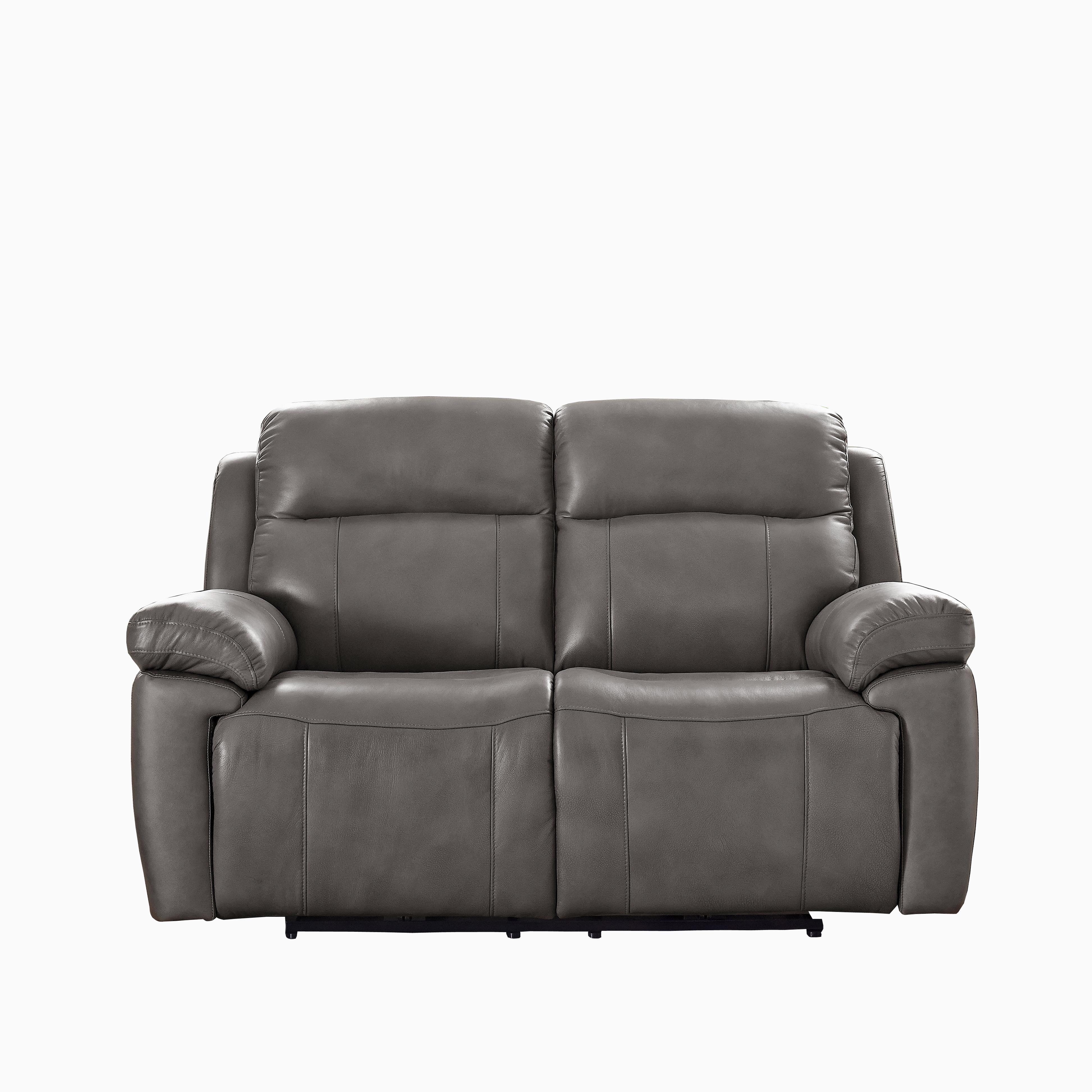 Amax Leather Sydney 6565-20P3Z-2131A Power Reclining Zero Grav. Loveseat - Chatham Grey IMAGE 1