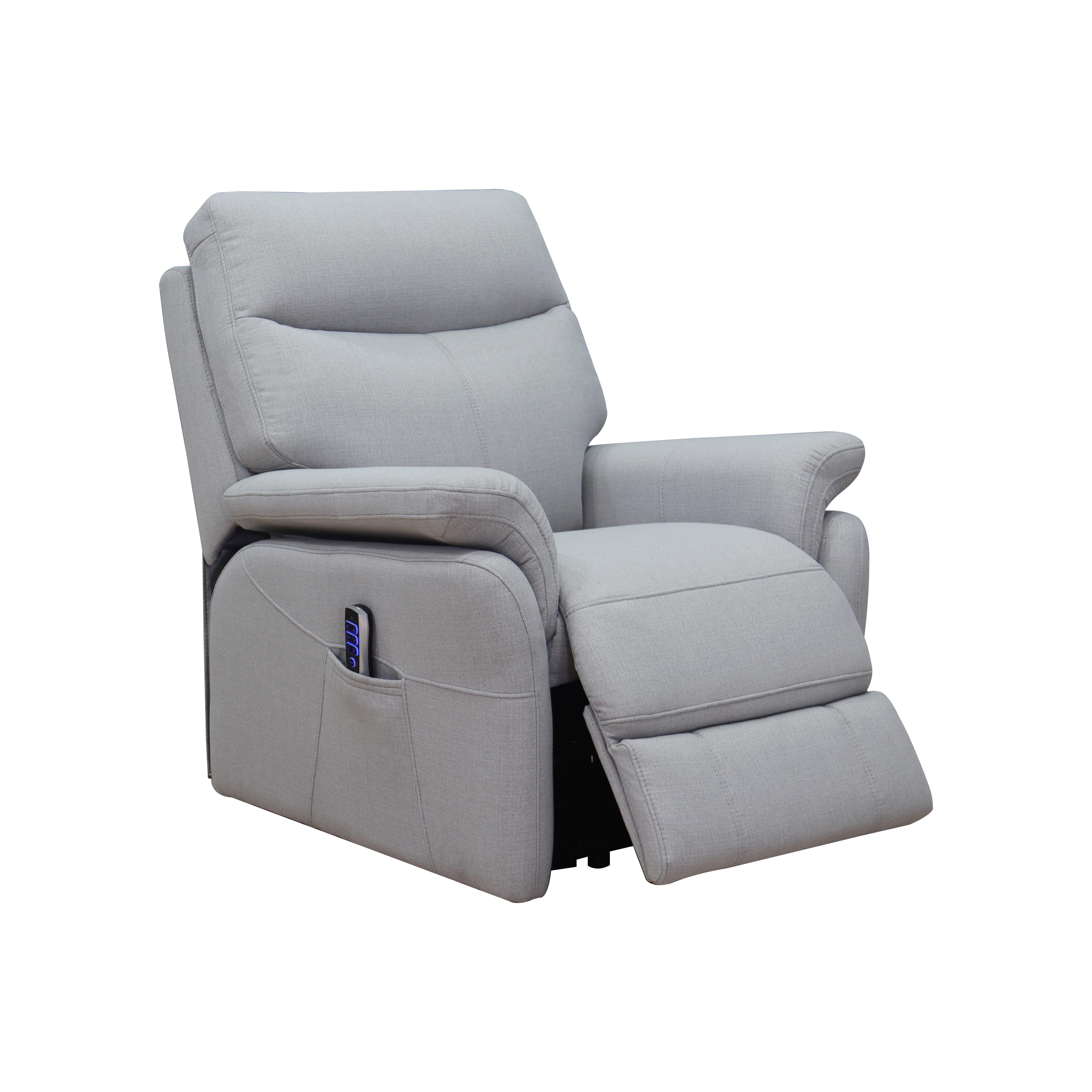 Amax Leather Columbia 6563-10P2L-S008 Dual Motor Lift Recliner - Charcoal IMAGE 3