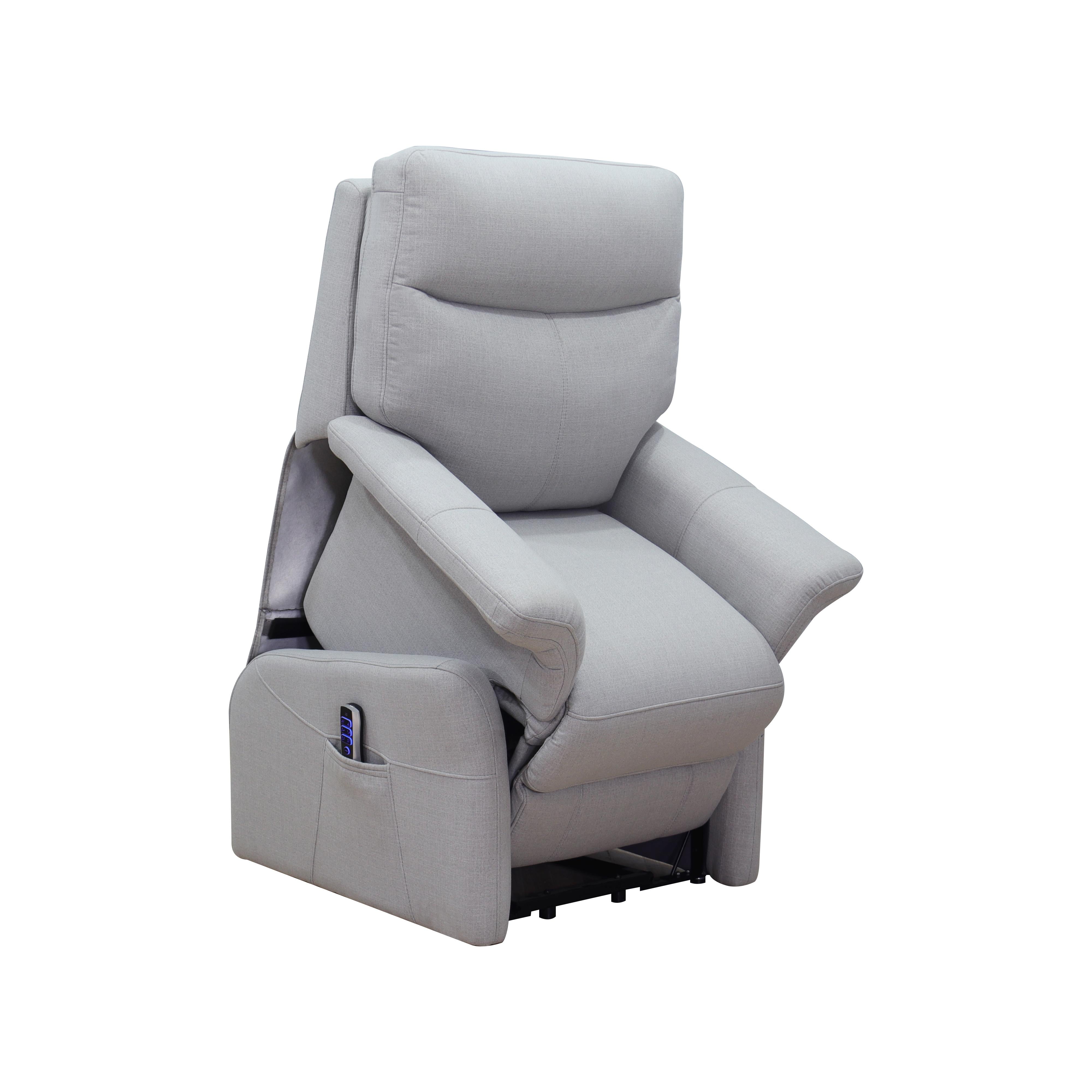 Amax Leather Columbia 6563-10P2L-S008 Dual Motor Lift Recliner - Charcoal IMAGE 6