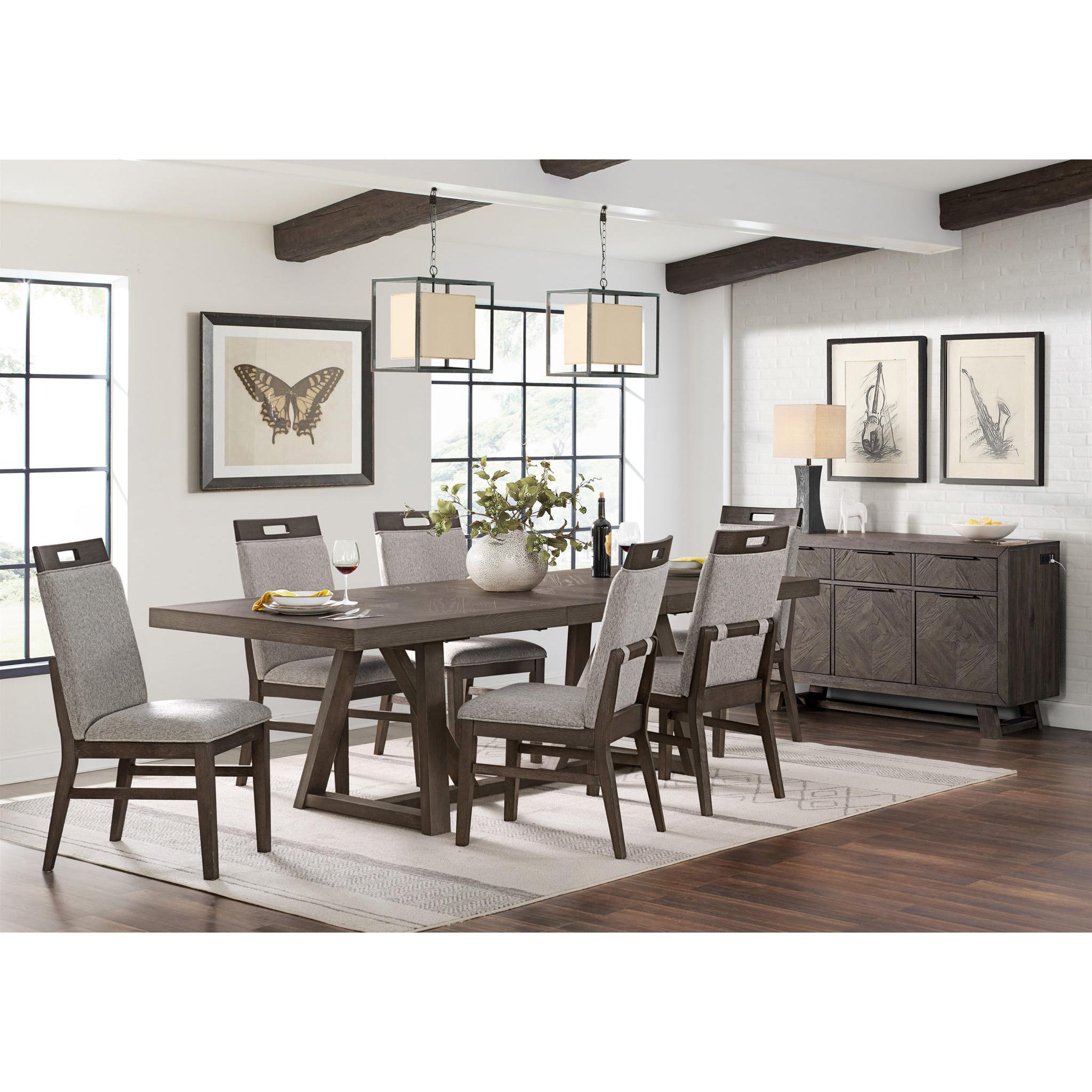 Intercon Furniture Hearst Dining Table with Trestle Base HR-TA-42101-RCV-BSE/HR-TA-42101-RCV-TOP IMAGE 4
