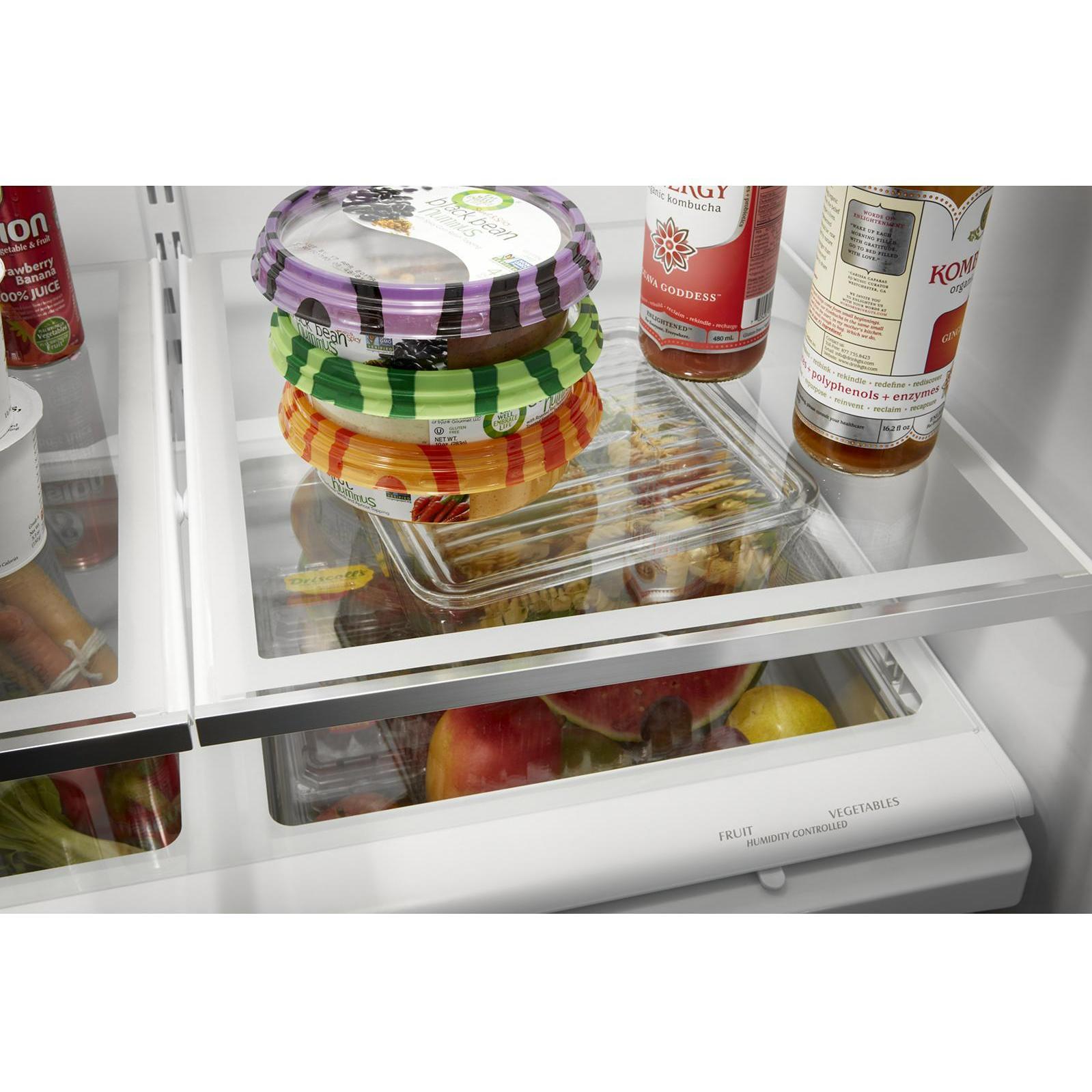 Whirlpool 33-inch, 22.1 cu. ft. Freestanding French 3-Door Refrigerator with Factory Installed Ice Maker WRFF5333PV IMAGE 6