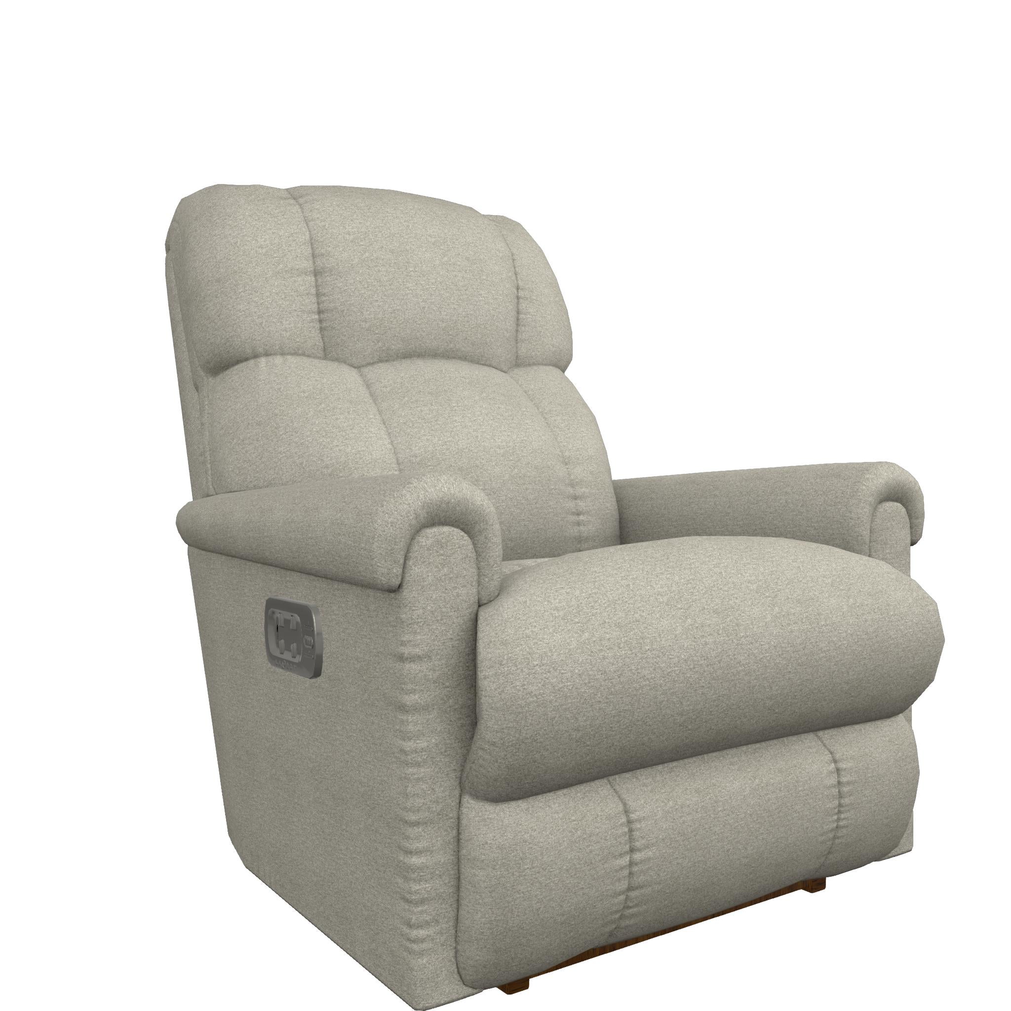 La-Z-Boy Pinnacle Power Rocking Recliner w/ Headrest - Dove IMAGE 2