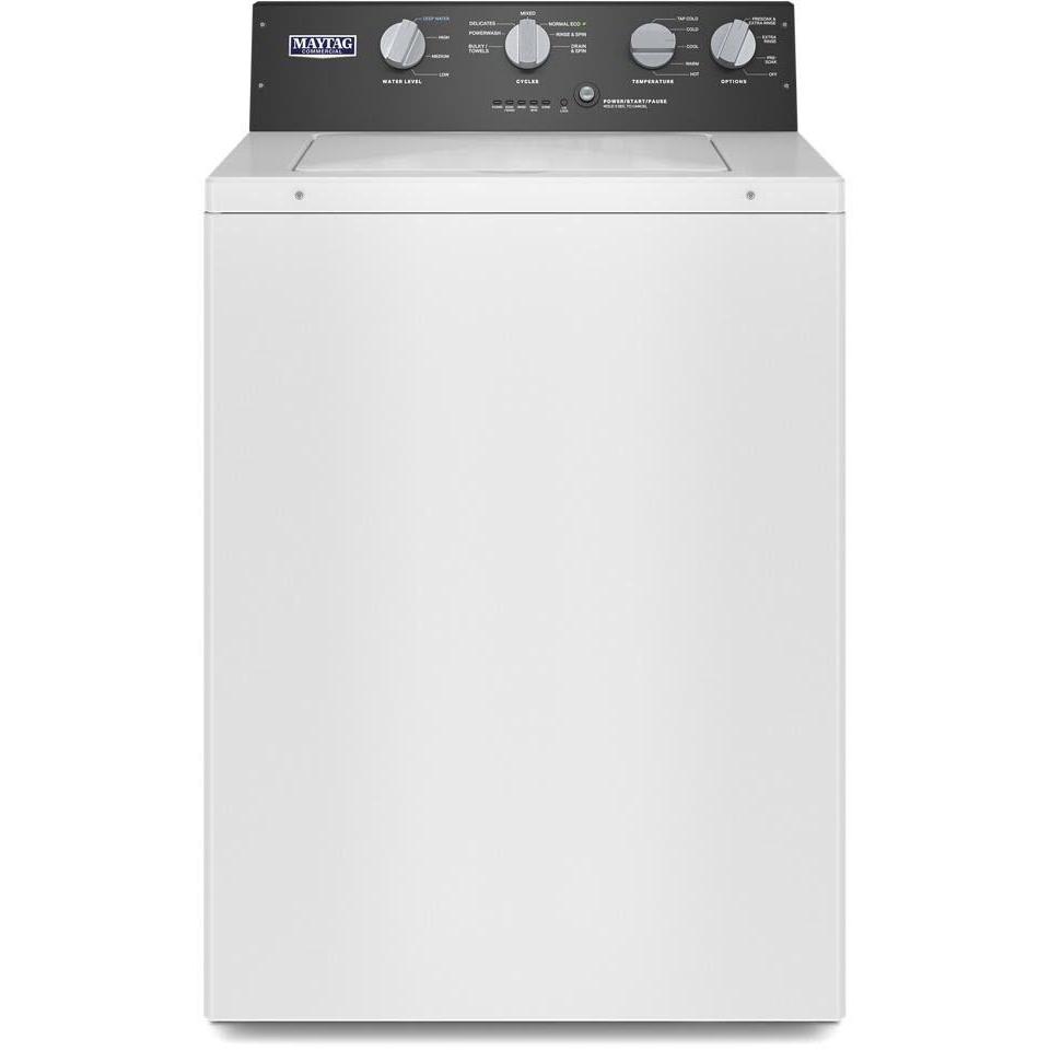 Maytag Commercial Laundry 4.0 cu. ft. Top Loading Washer with Dual-Action Agitator MVWP586GW IMAGE 1