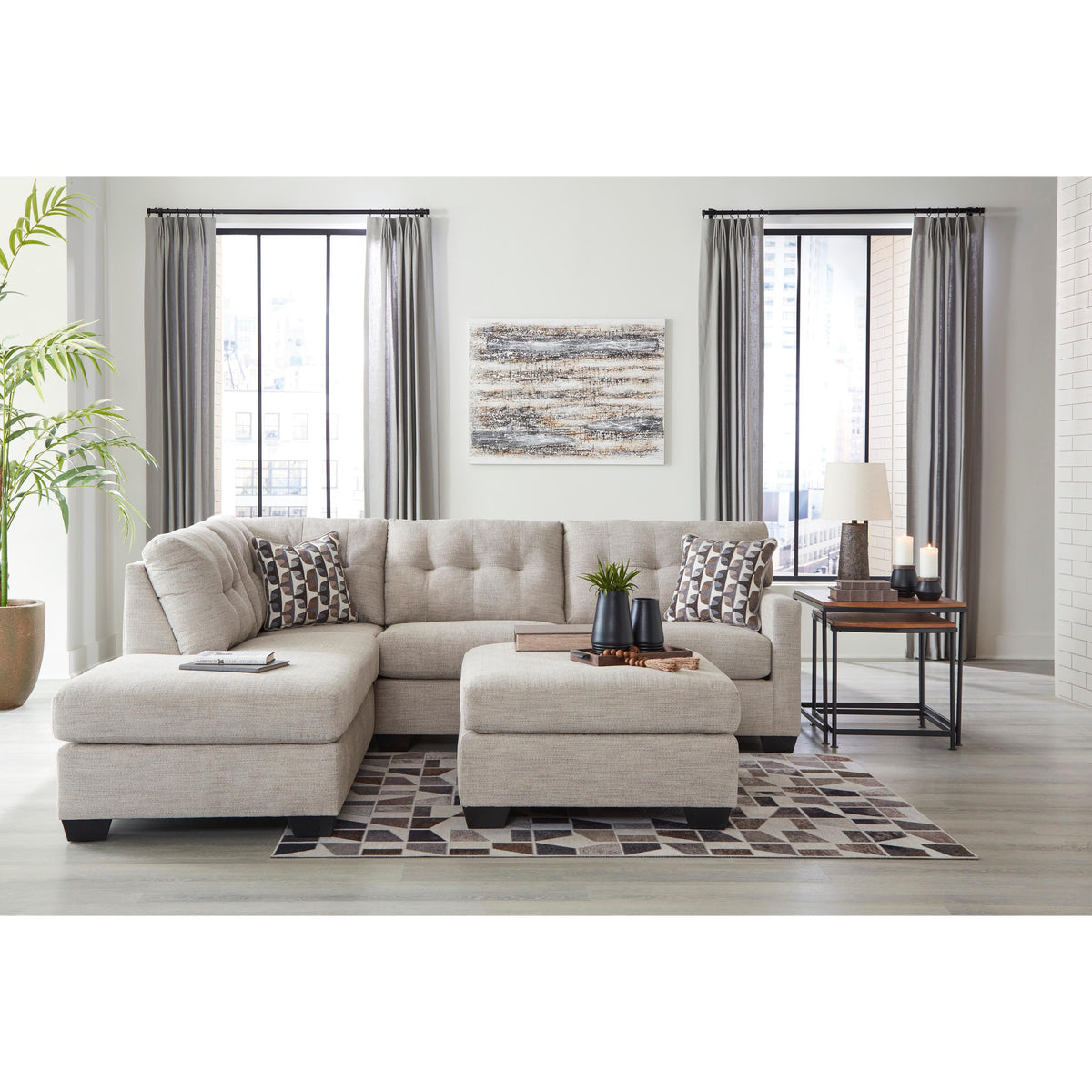 Signature Design by Ashley Mahoney 31004S1 2 pc Sectional with Chaise IMAGE 6