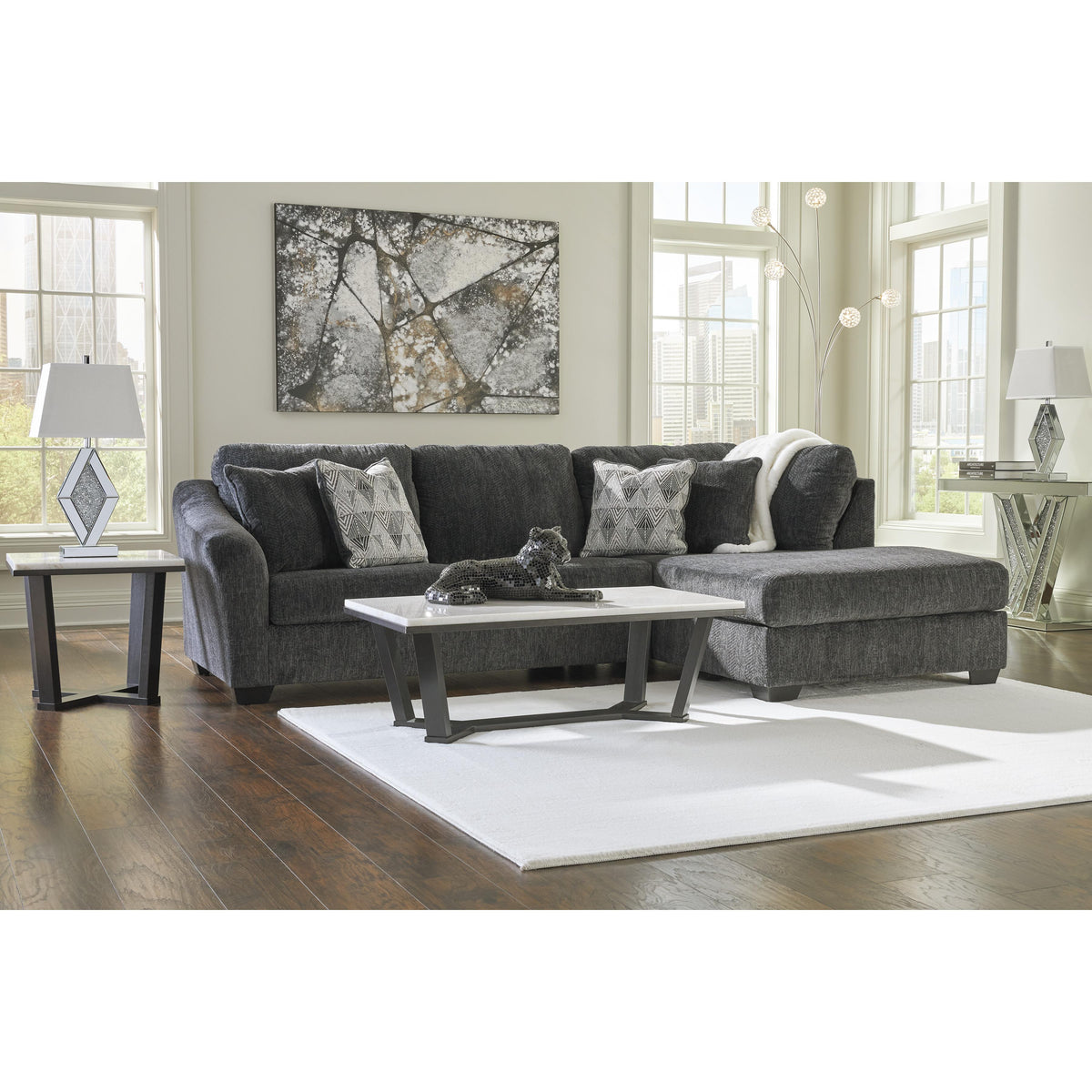 Signature Design by Ashley Biddeford 35504S2 2 pc Sectional with Chaise IMAGE 3
