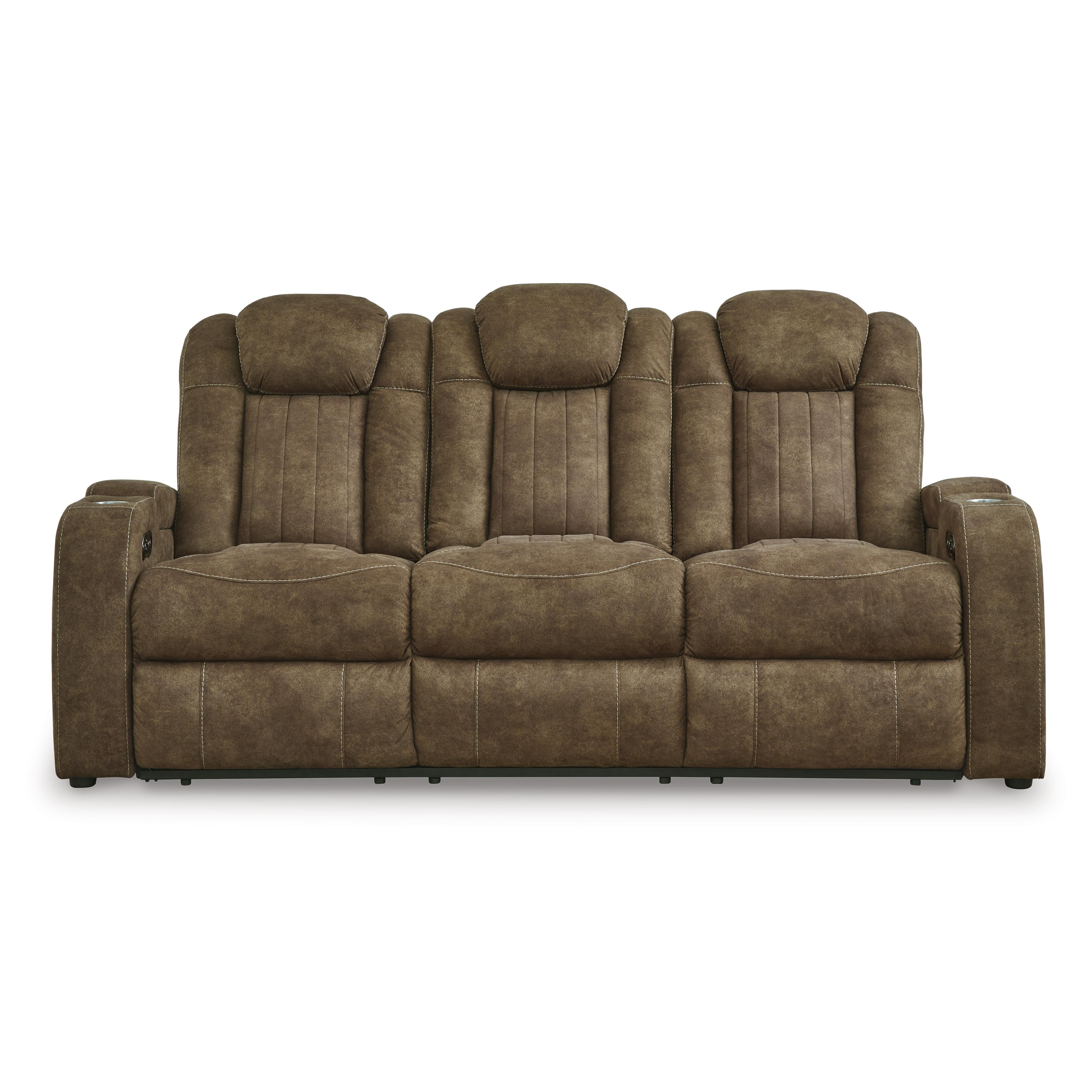 Signature Design by Ashley Wolfridge 6070315 Power Reclining Sofa with Adjustable Headrest IMAGE 3