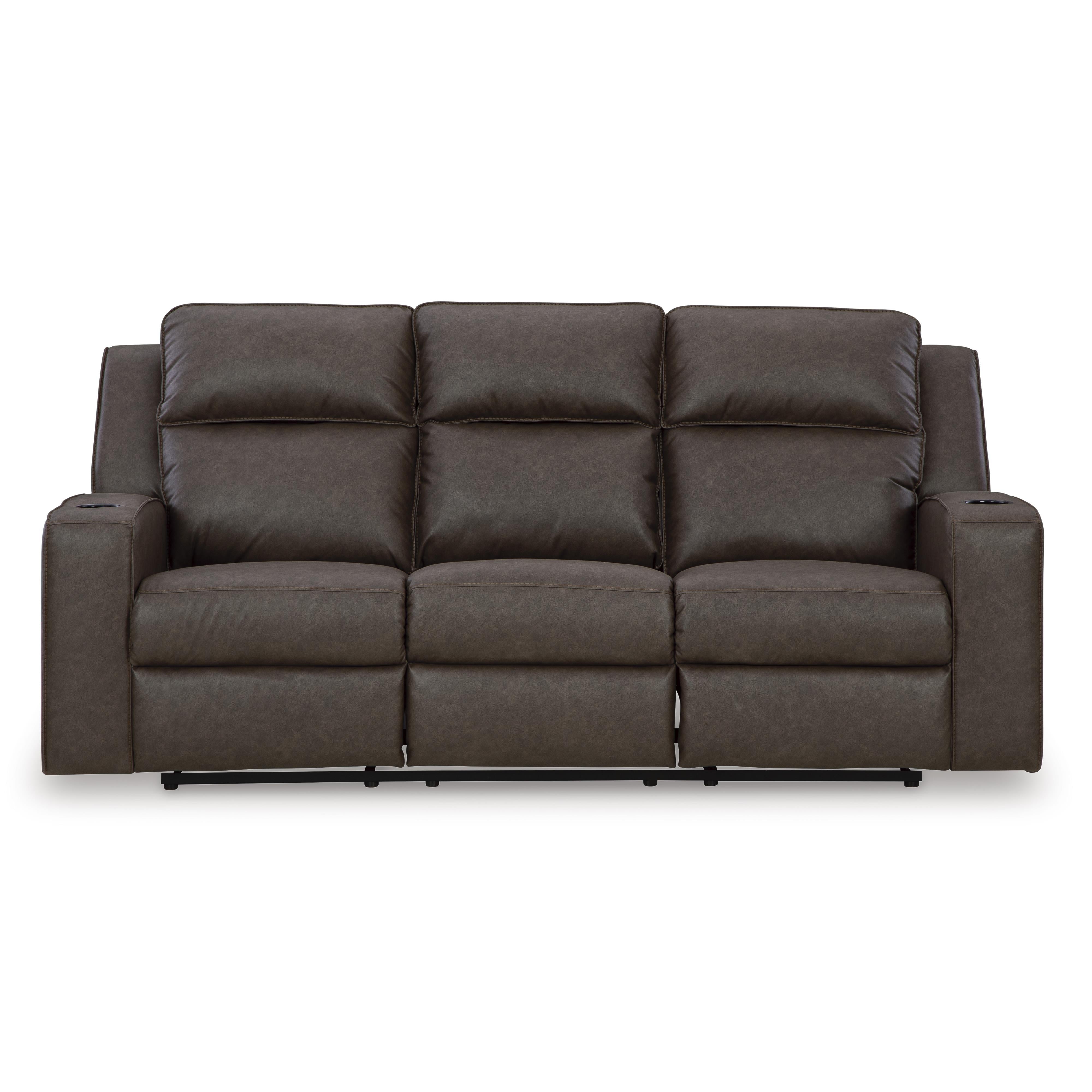 Signature Design by Ashley Lavenhorne 6330689 Reclining Sofa with Drop Down Table IMAGE 3