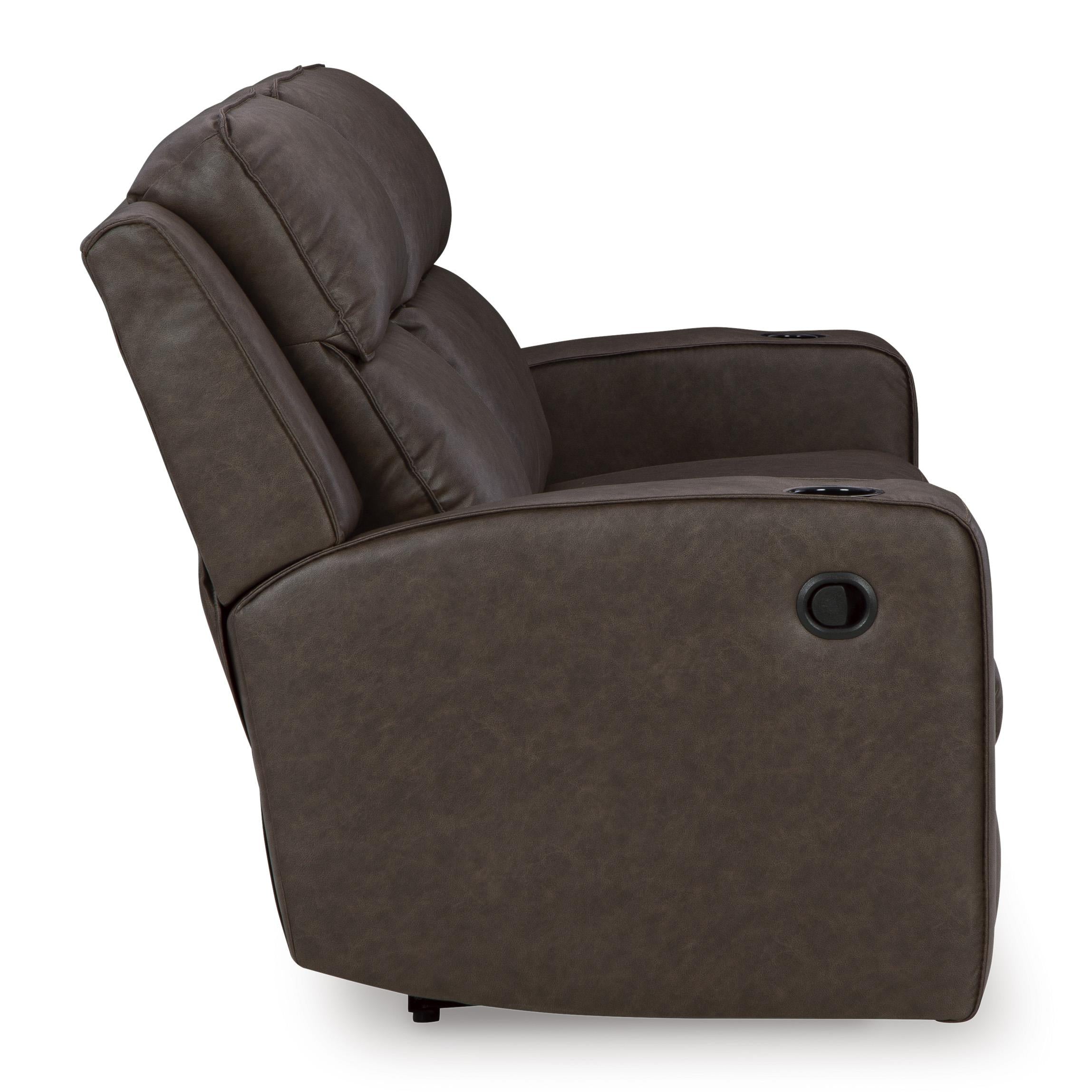 Signature Design by Ashley Lavenhorne 6330689 Reclining Sofa with Drop Down Table IMAGE 4
