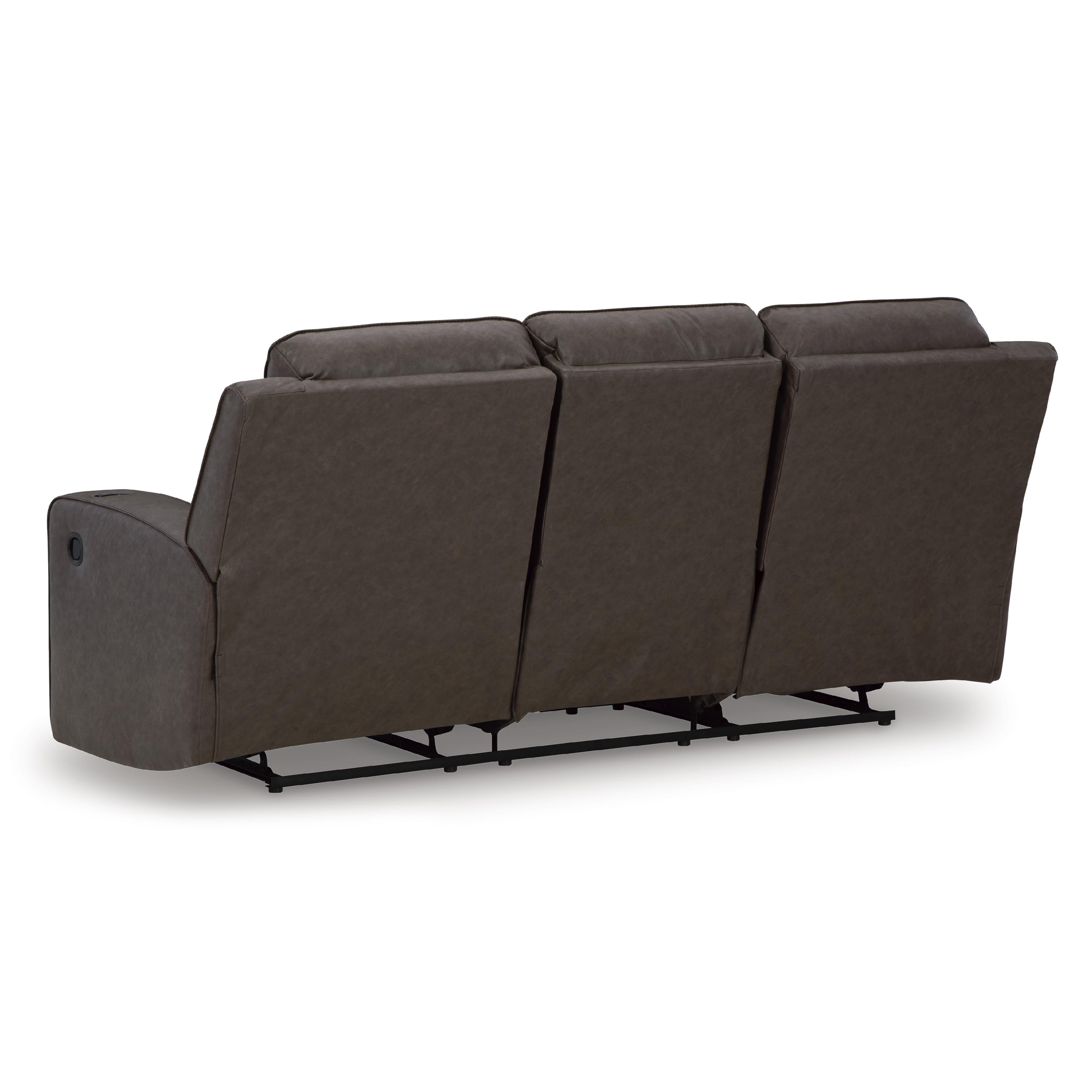 Signature Design by Ashley Lavenhorne 6330689 Reclining Sofa with Drop Down Table IMAGE 5
