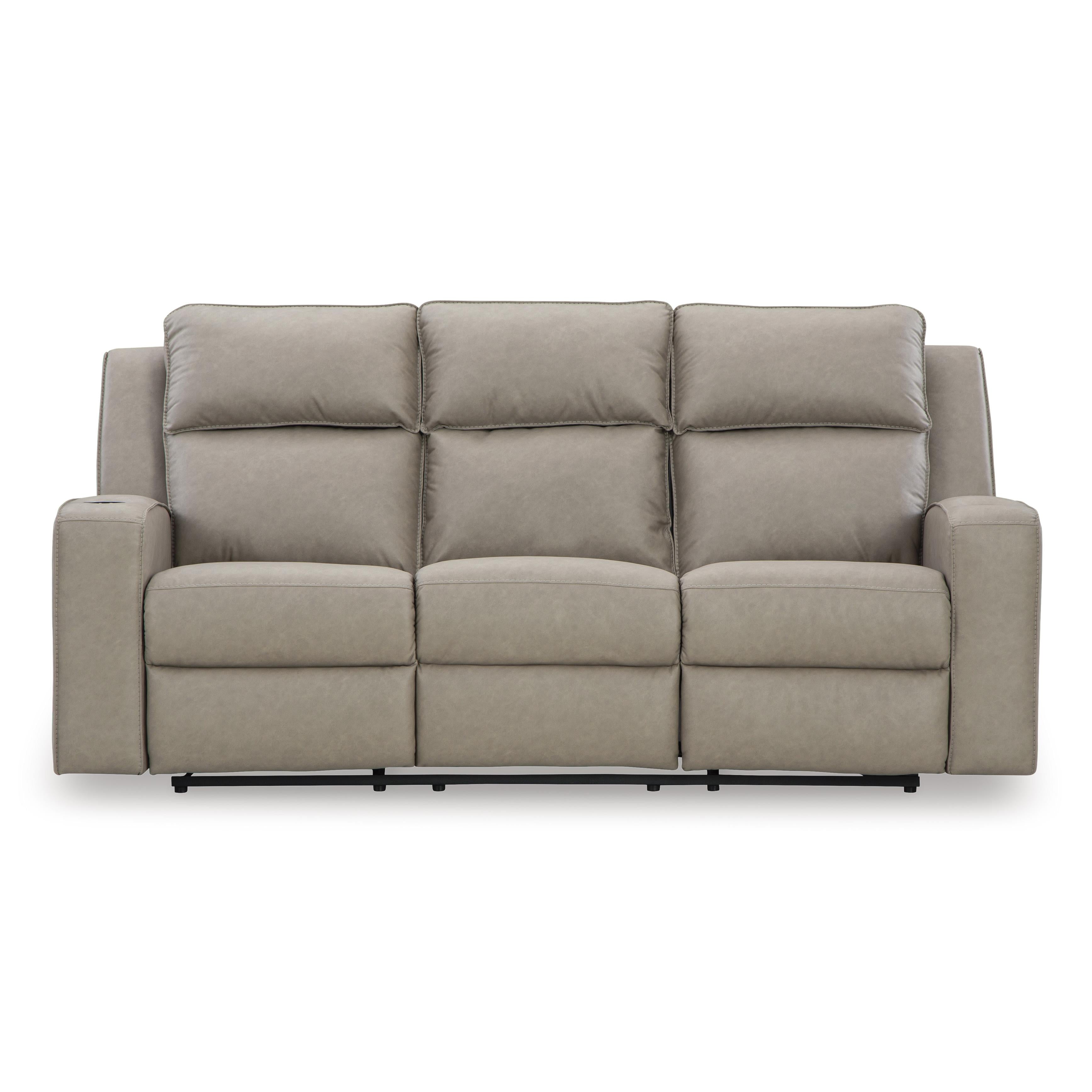 Signature Design by Ashley Lavenhorne 6330789 Reclining Sofa with Drop Down Table IMAGE 3