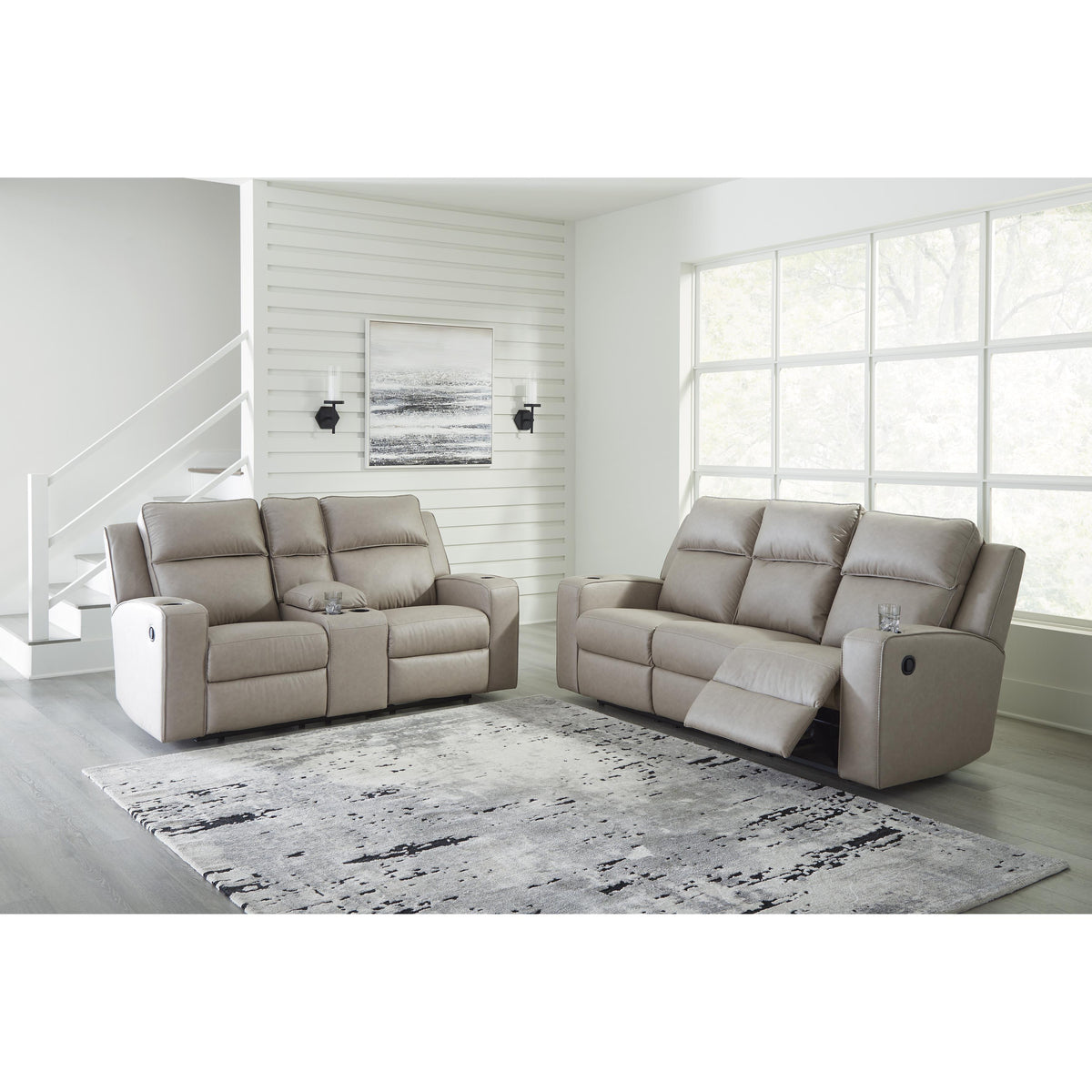 Signature Design by Ashley Lavenhorne 6330789 Reclining Sofa with Drop Down Table IMAGE 9