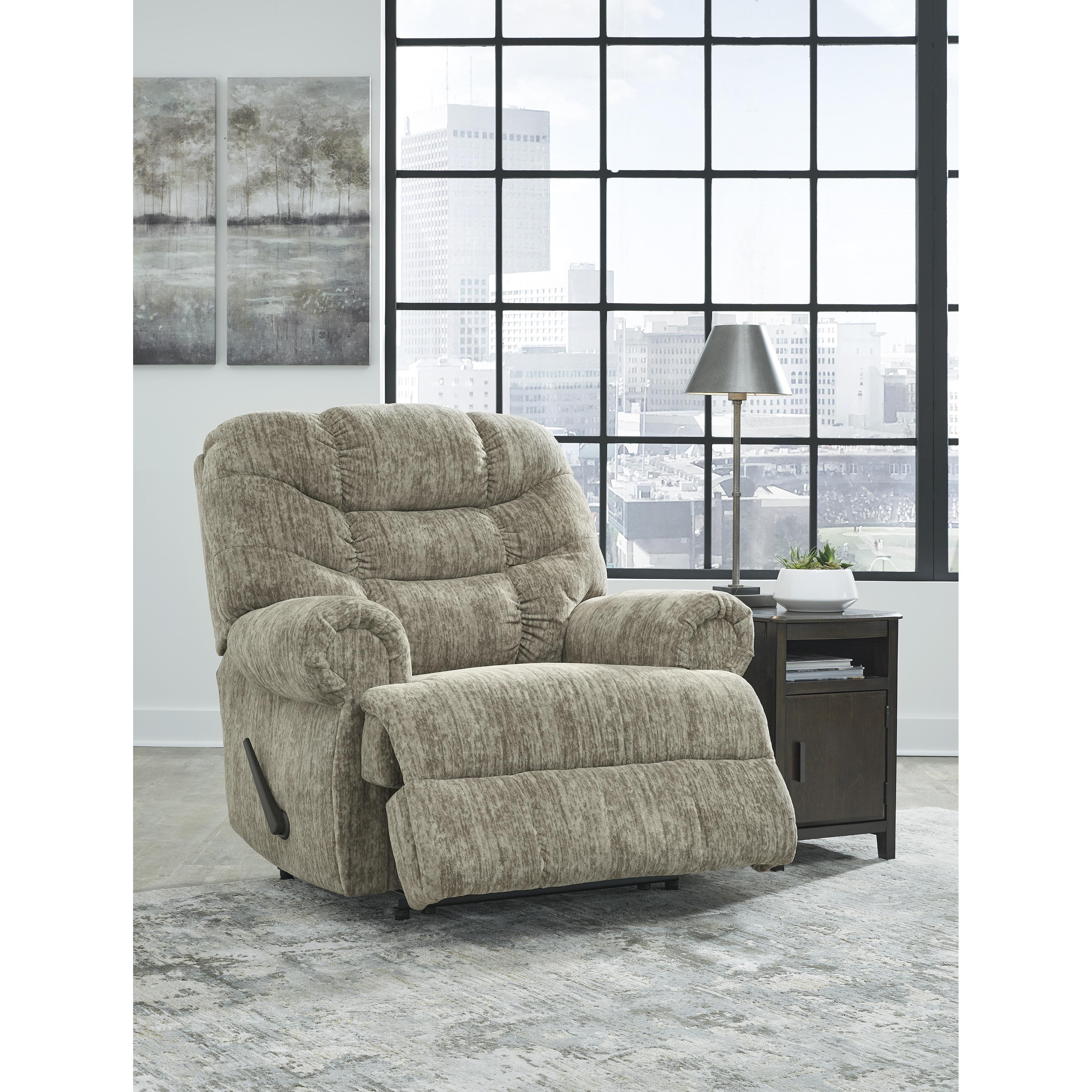 Signature Design by Ashley Movie Man 6380329 Zero Wall Recliner IMAGE 7