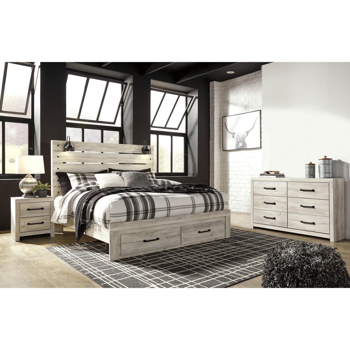 Signature Design by Ashley Cambeck King Panel Bed with Storage B192-58/B192-56S/B192-95/B100-14 IMAGE 2