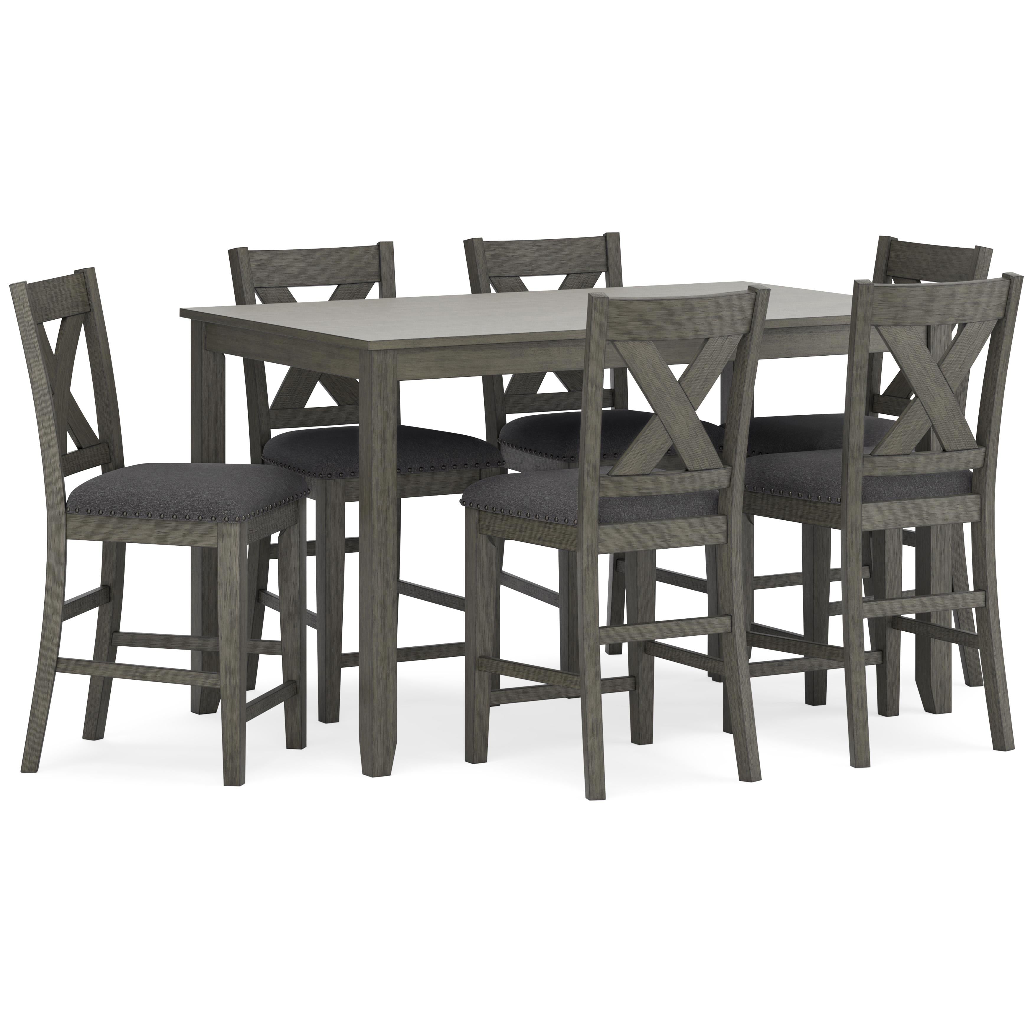 Signature Design by Ashley Caitbrook D388-423 Rectangular Dining Room Counter Table Set IMAGE 1