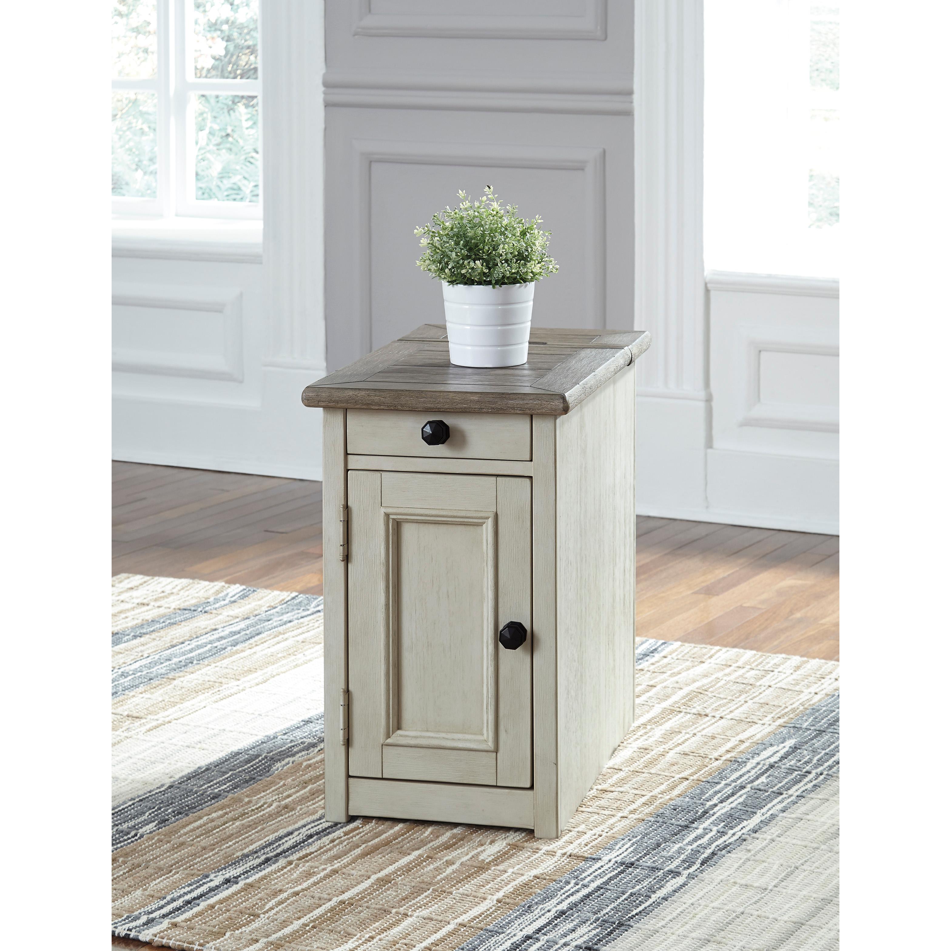 Signature Design by Ashley Bolanburg T637T1 Coffee Table with End Table and Chairside End Table IMAGE 4