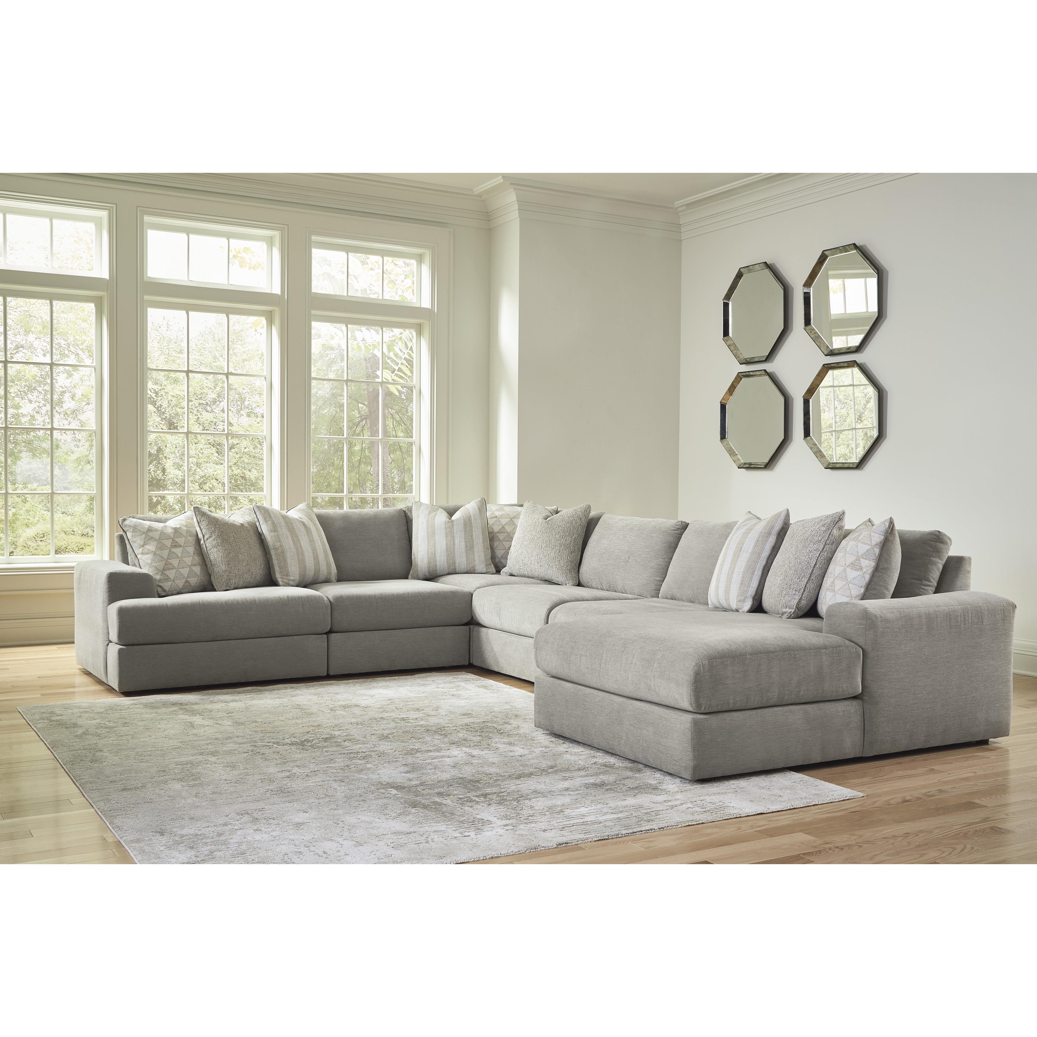 Signature Design by Ashley Avaliyah 58103S12 6 pc Sectional with Chaise IMAGE 2