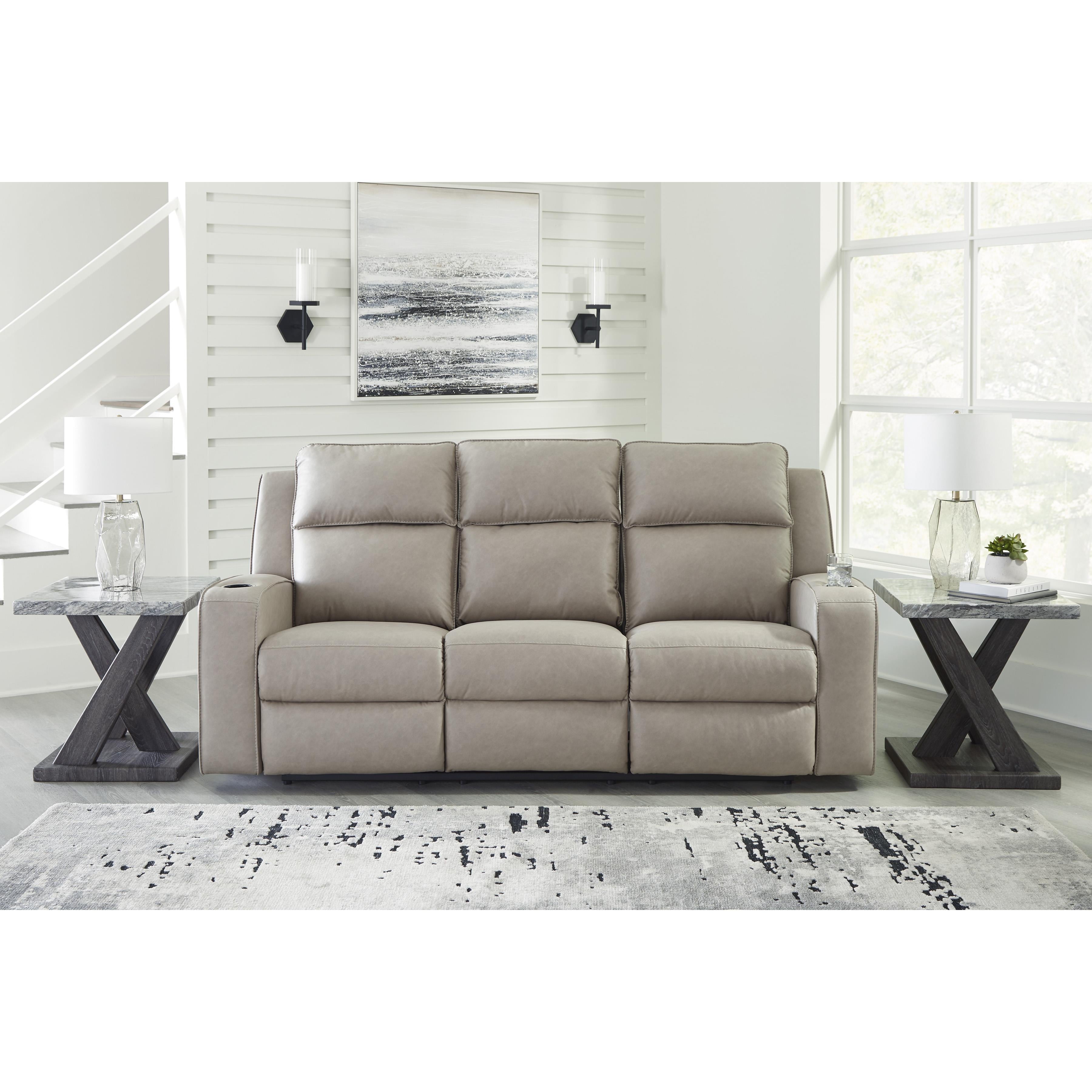 Signature Design by Ashley Lavenhorne 6330789C Reclining Sofa with Drop Down Table IMAGE 5