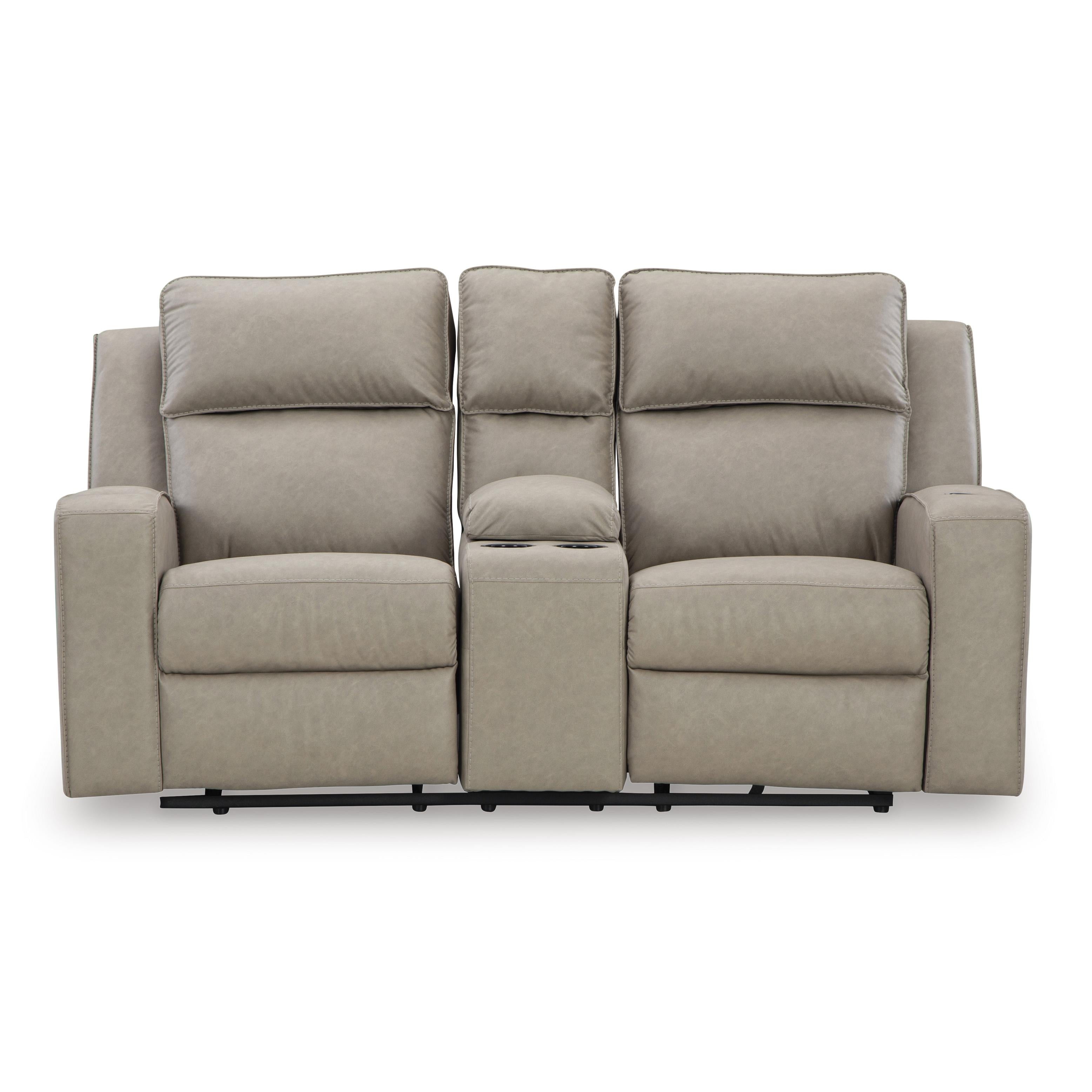 Signature Design by Ashley Lavenhorne 6330794C Double Reclining Loveseat with Console IMAGE 3