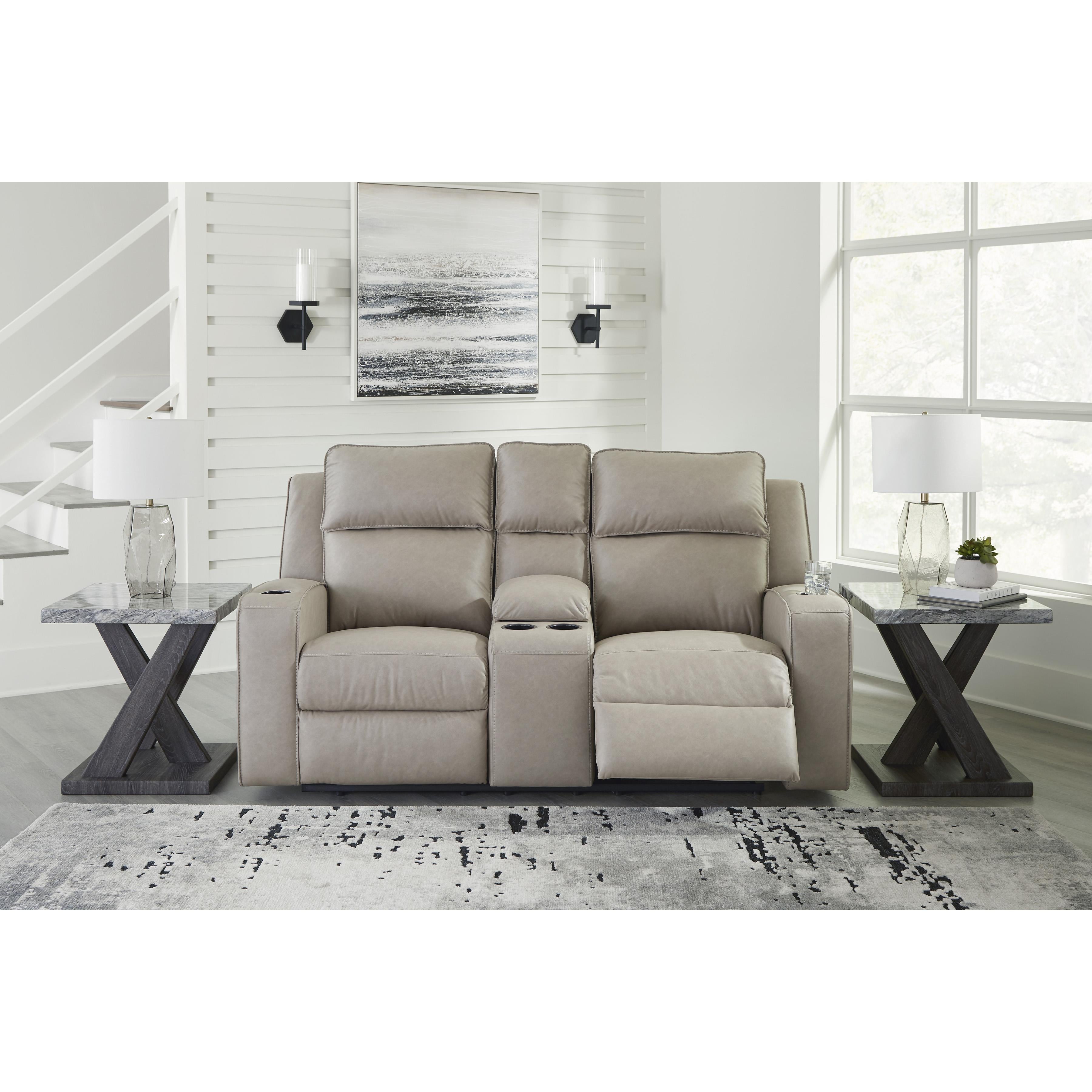 Signature Design by Ashley Lavenhorne 6330794C Double Reclining Loveseat with Console IMAGE 6