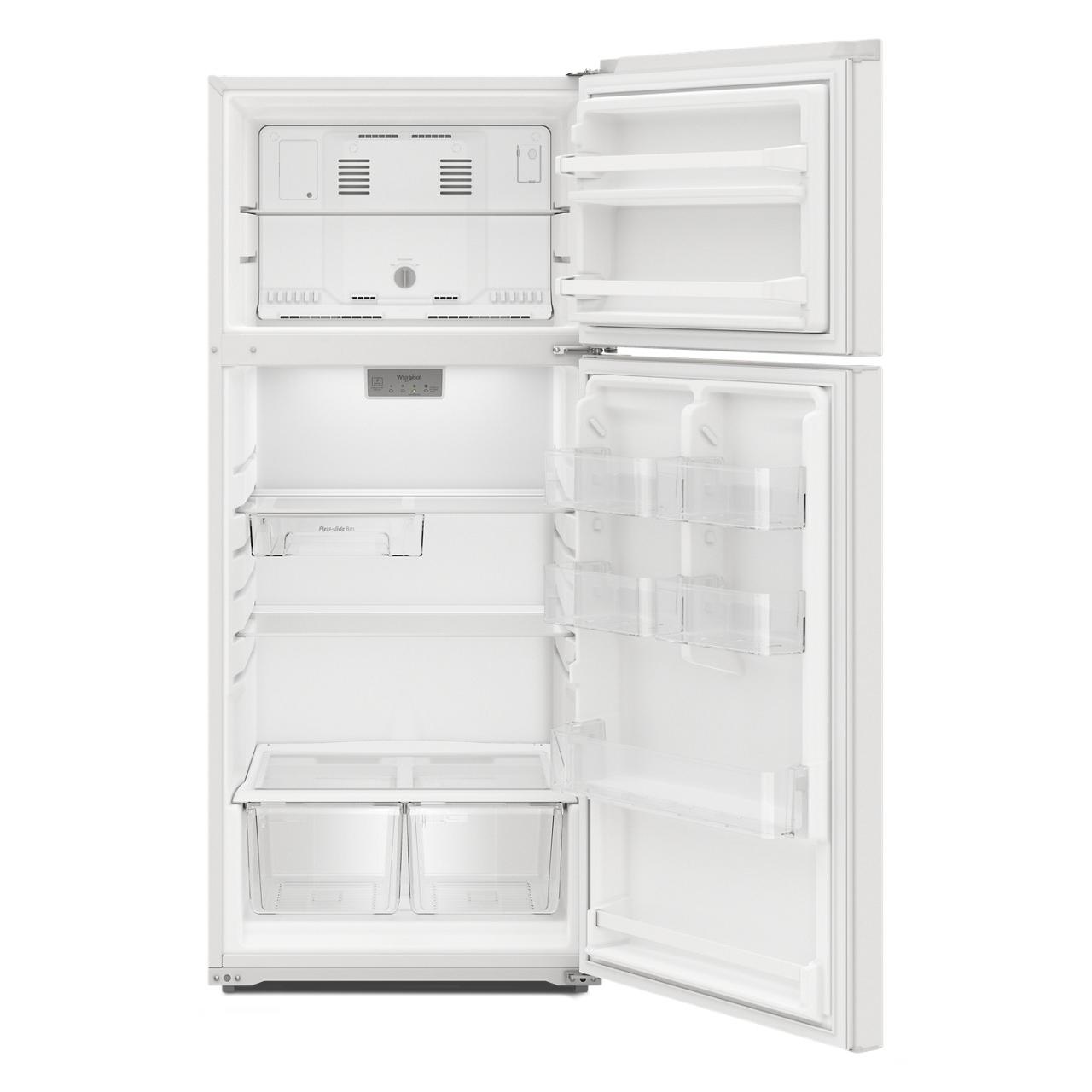 Whirlpool 28-inch Freestanding Top Freezer Refrigerator WRTX5328PW IMAGE 3