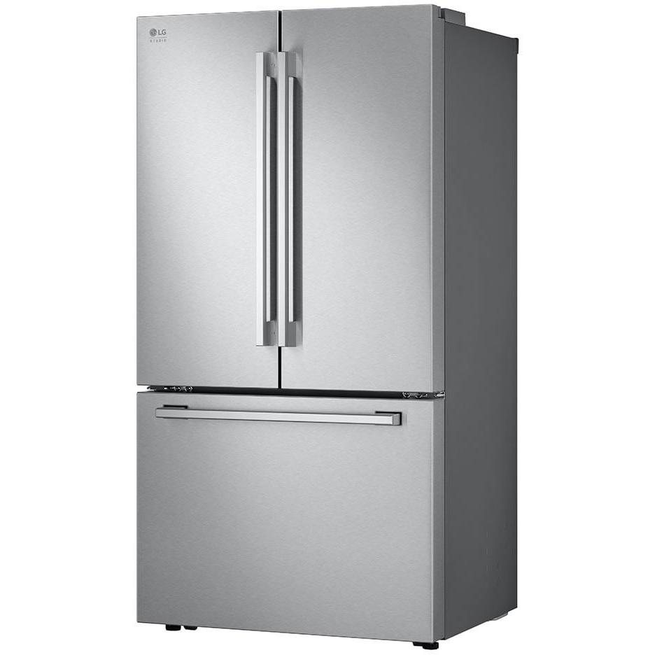 LG STUDIO Studio 36-inch, 26.5 cu.ft. Counter-Depth French 3-Door Refrigerator with ThinQ® Technology SRFB27S3 IMAGE 3