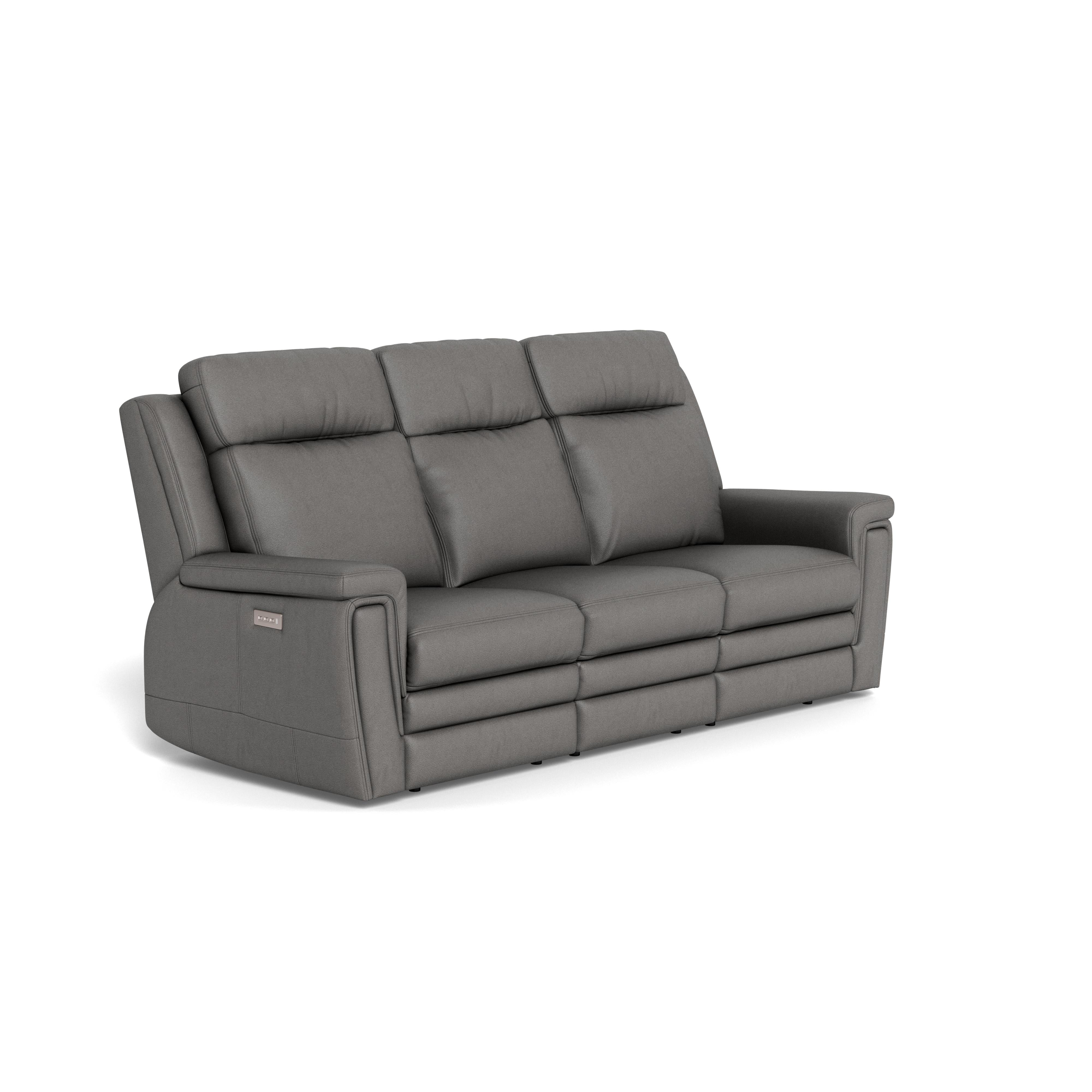 Palliser Asher 41065-L6 Power Reclining Sofa with Lumbar Support - Bali Rainstorm Match IMAGE 3