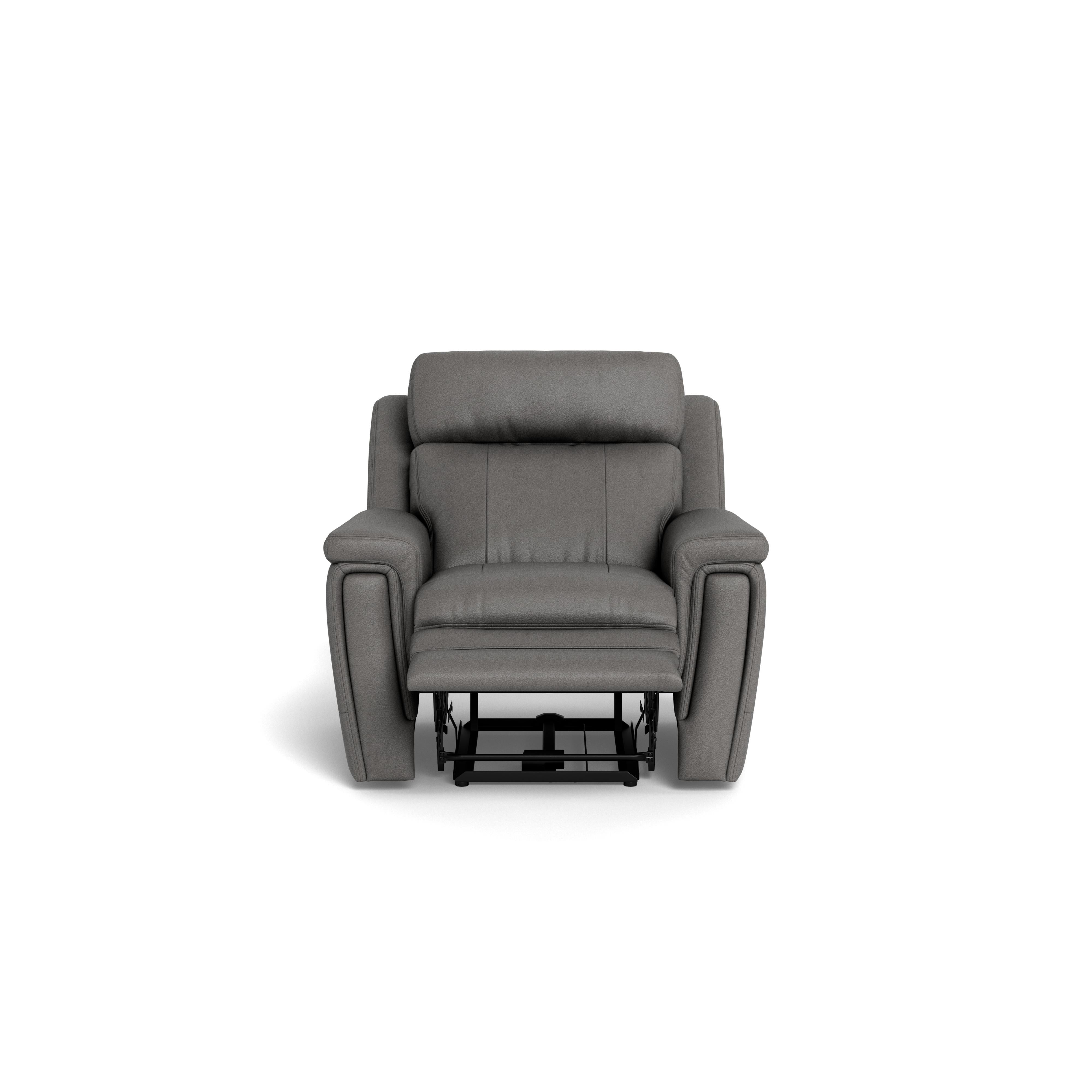 Palliser Asher 41065-L9 Wallhugger Power Recliner w/ Power Lumbar - Bali Rainstorm Match IMAGE 2