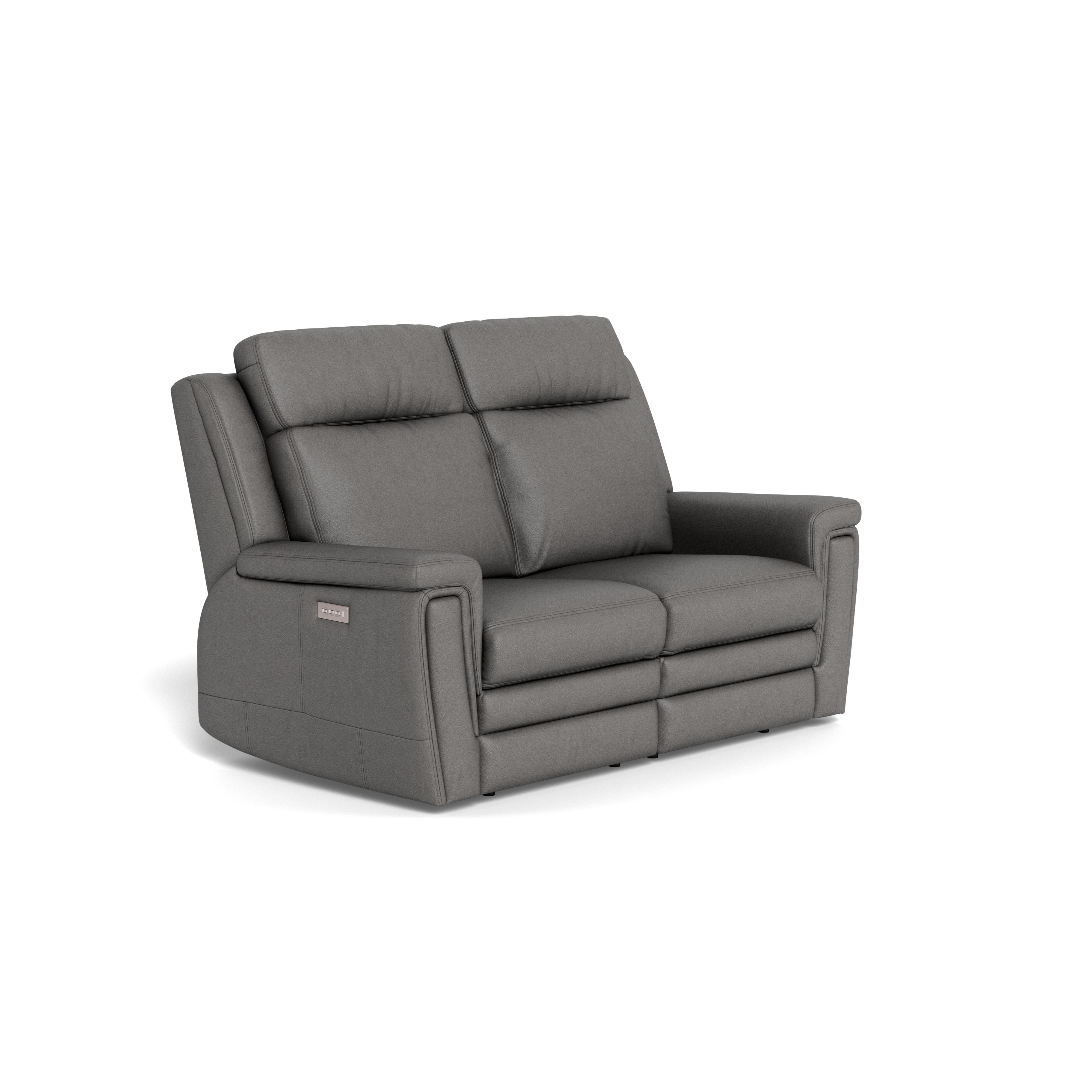 Palliser Asher 41065-L7 Power Reclining Loveseat with Lumbar Support - Bali Rainstorm Match IMAGE 3